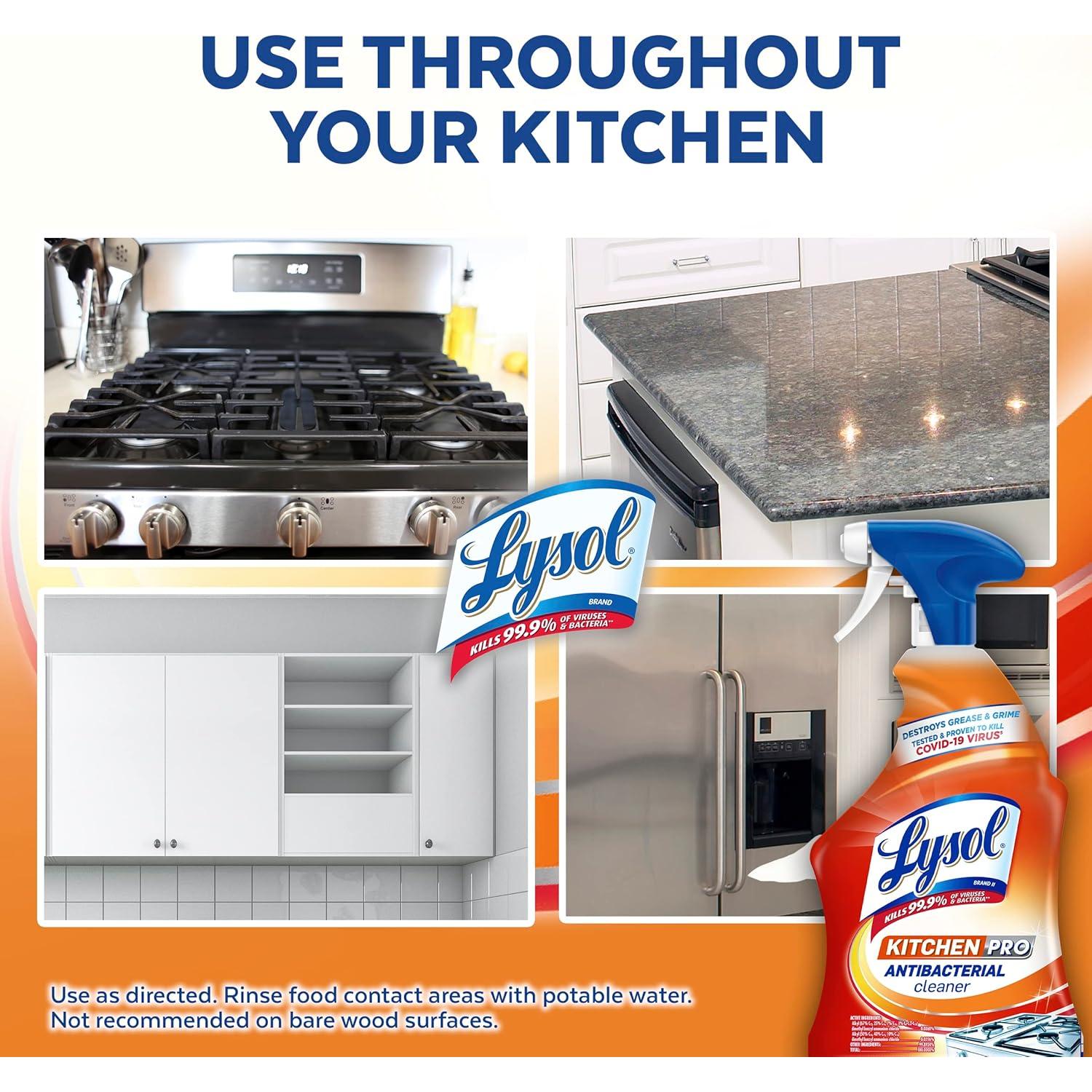 Lysol Pro Limpiador en Spray Antibacteriano 622g - Cocina