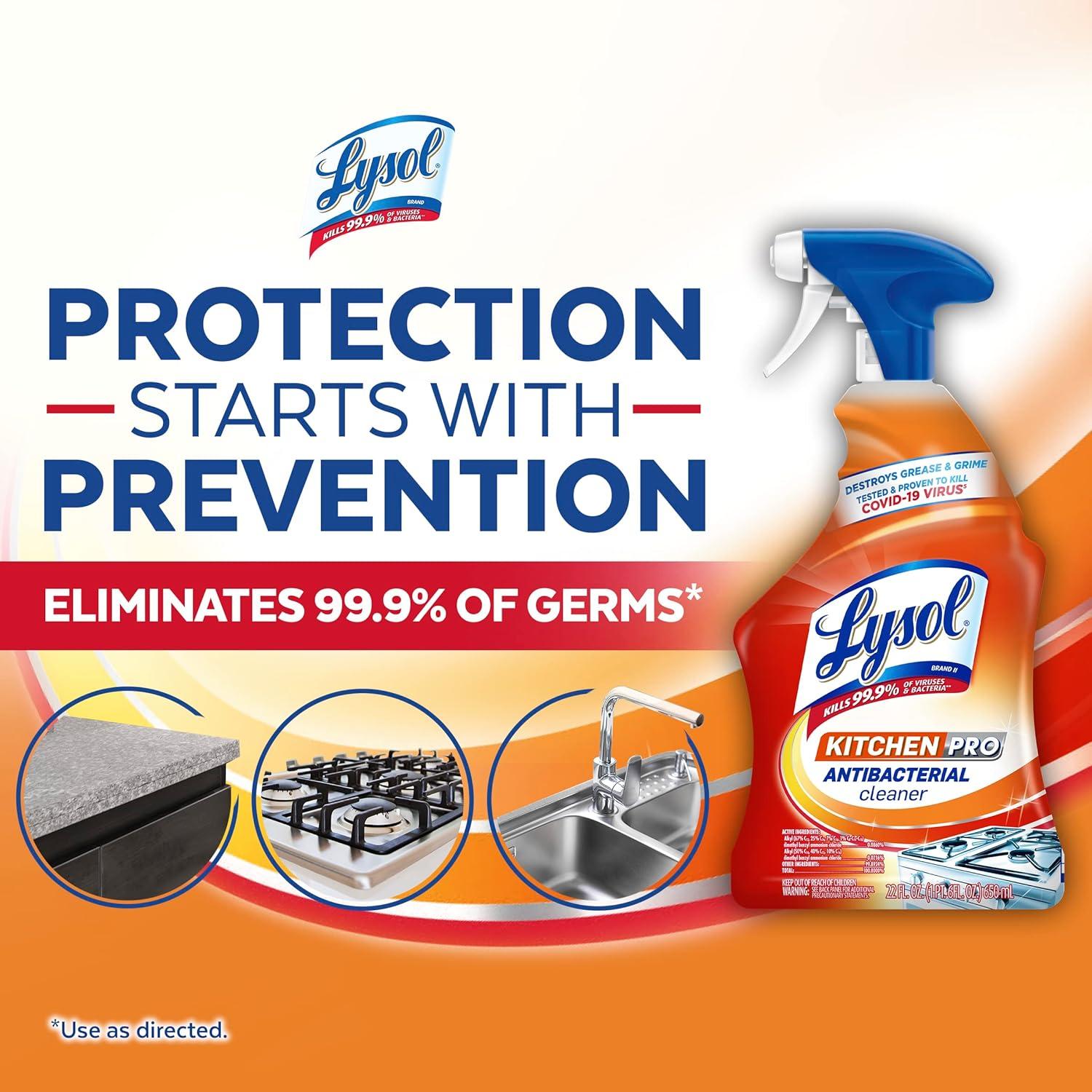 Lysol Pro Limpiador en Spray Antibacteriano 622g - Cocina