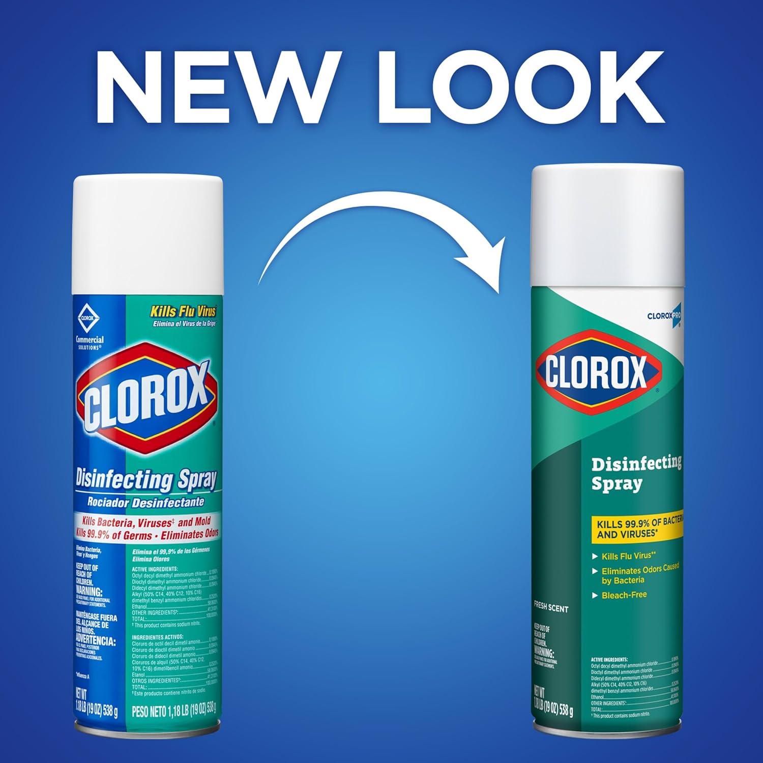 Spray Desinfectante CloroxPro 19 Oz Aroma Fresco Paquete 12