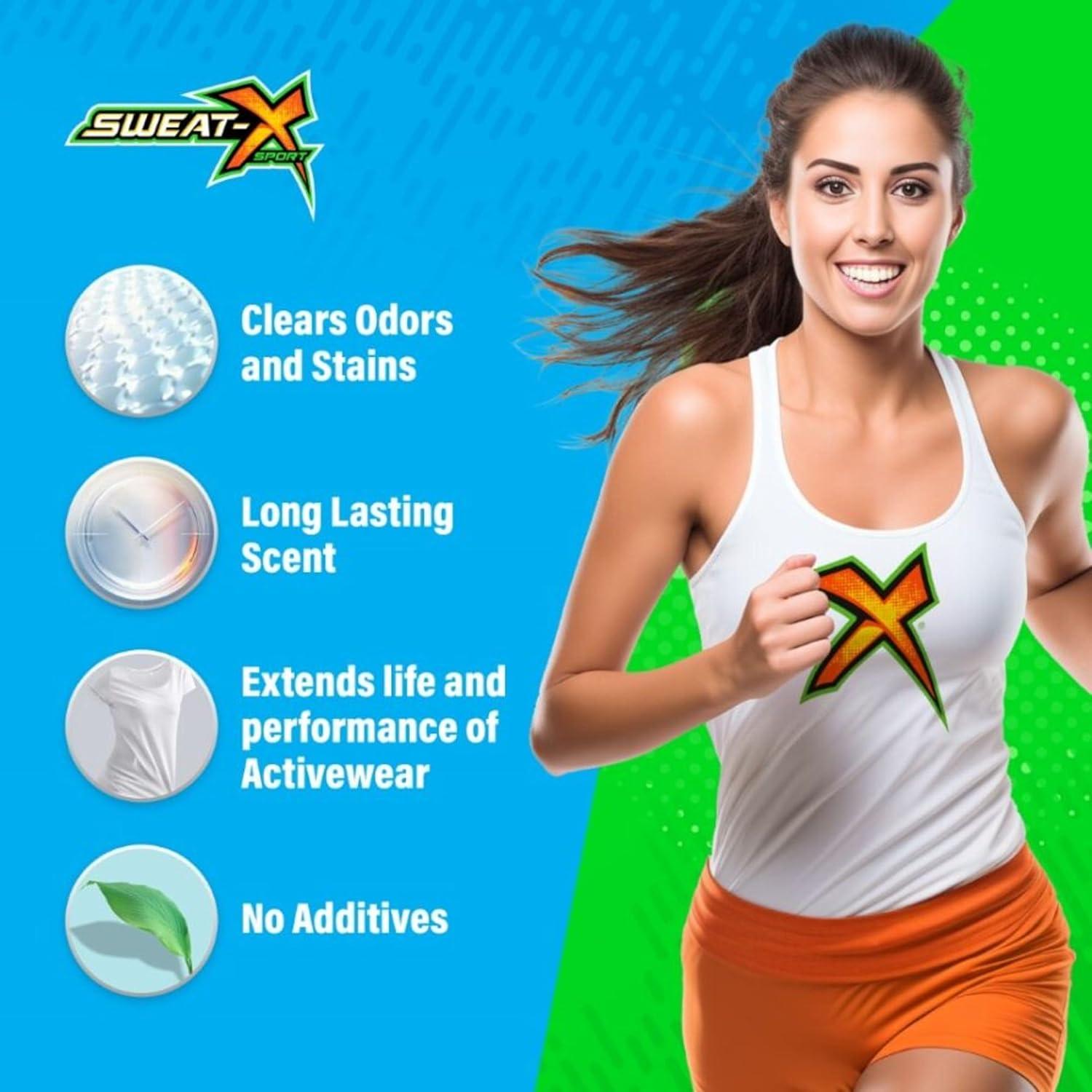 Detergente Sweat X Max Defensa contra Olores 1.32L - 45 Cargas