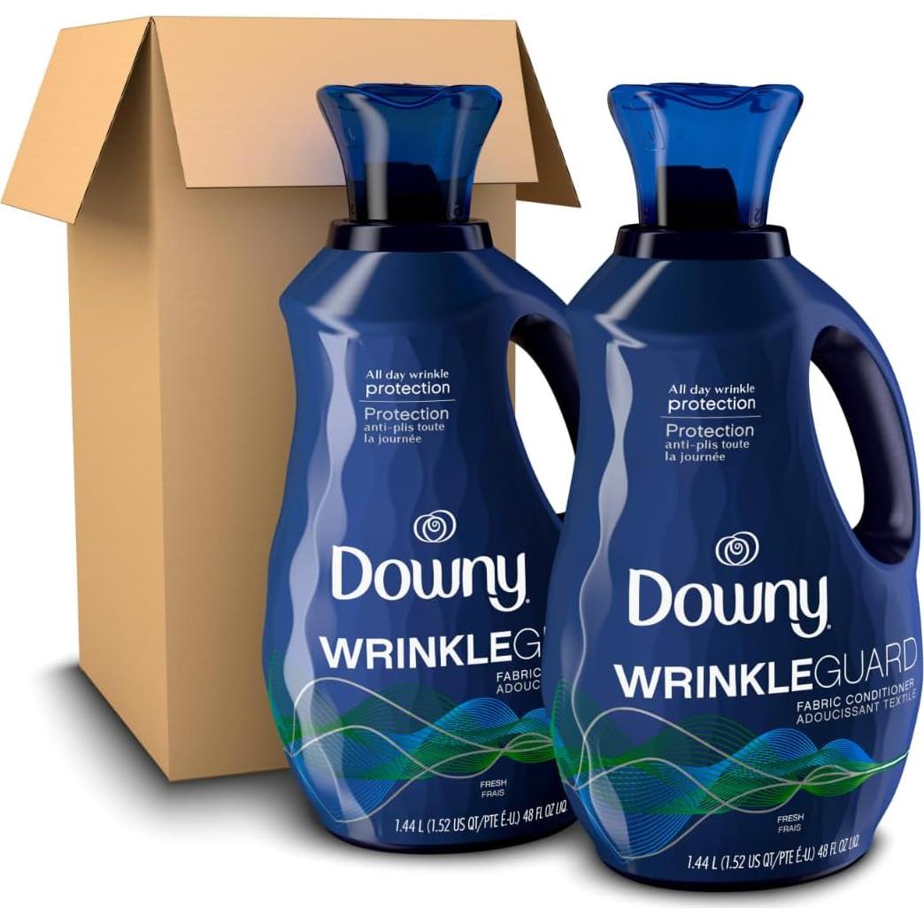 Suavizante de Tela Líquido Downy WrinkleGuard 1.42L Pack 2 Aroma Fresco