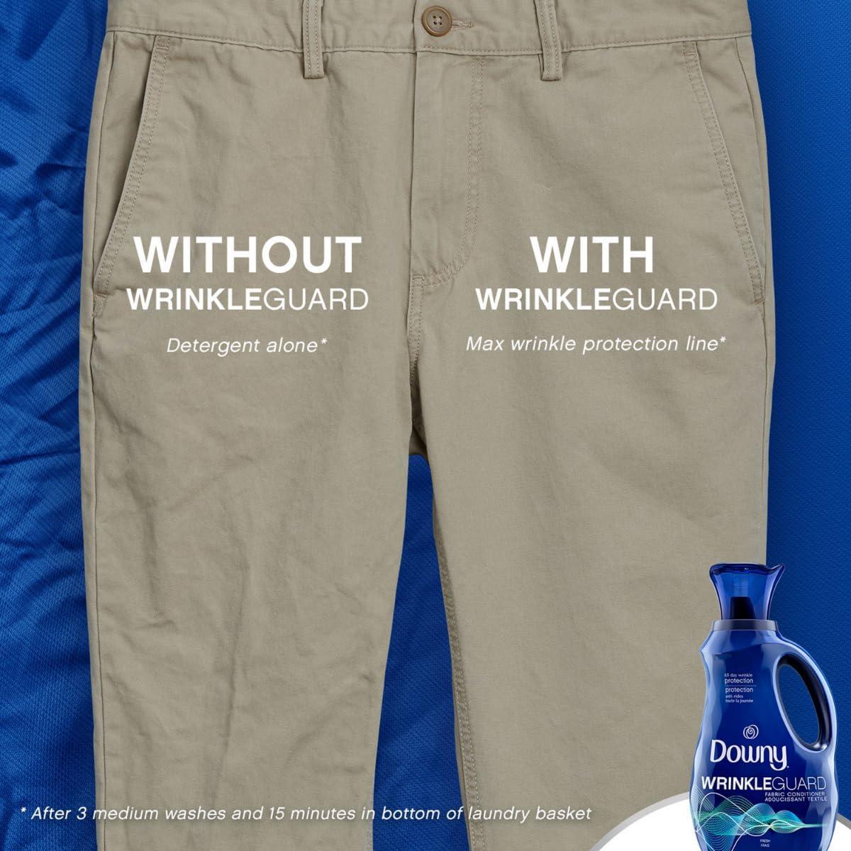 Suavizante de Tela Líquido Downy WrinkleGuard 1.42L Pack 2 Aroma Fresco