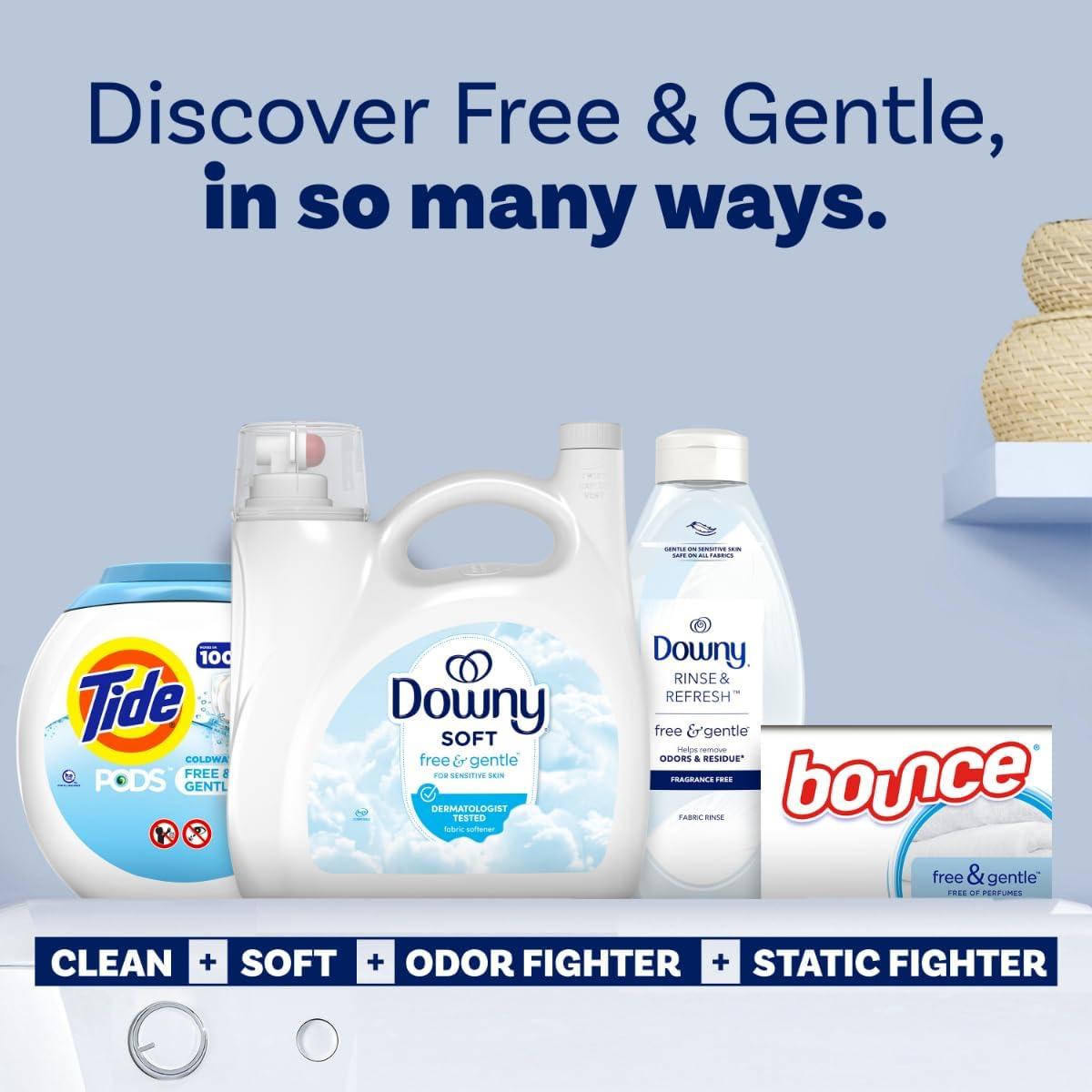 Suavizante de Tela Downy Free & Gentle 4.14 L Hipoalergénico