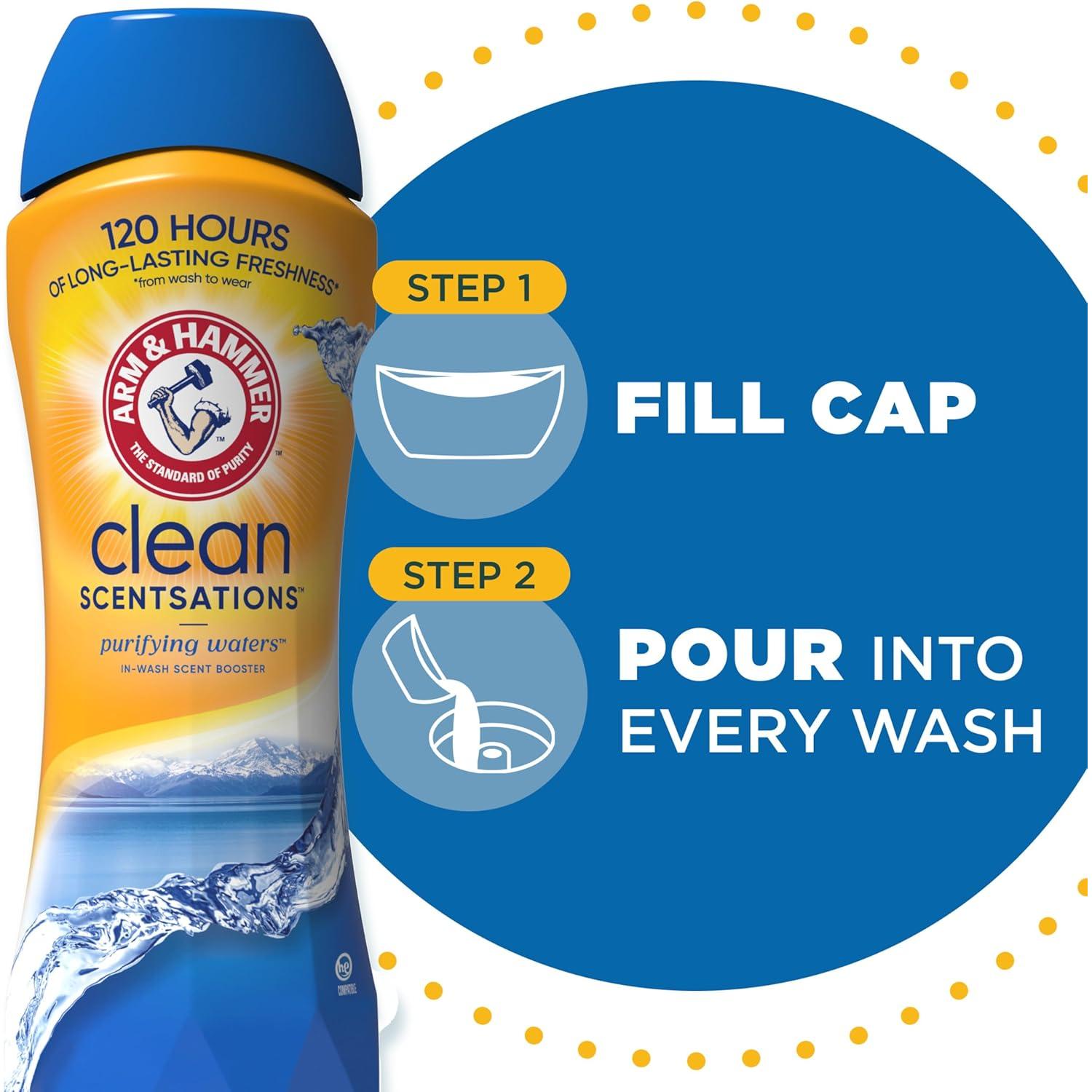 Aumentador de Aroma para Ropa ARM & HAMMER 1270 g Aguas Purificadoras