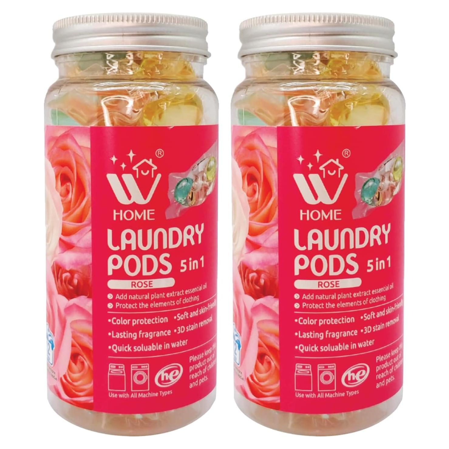 Cápsulas de Lavandería WBM Home 24 Unidades Aroma Rosa