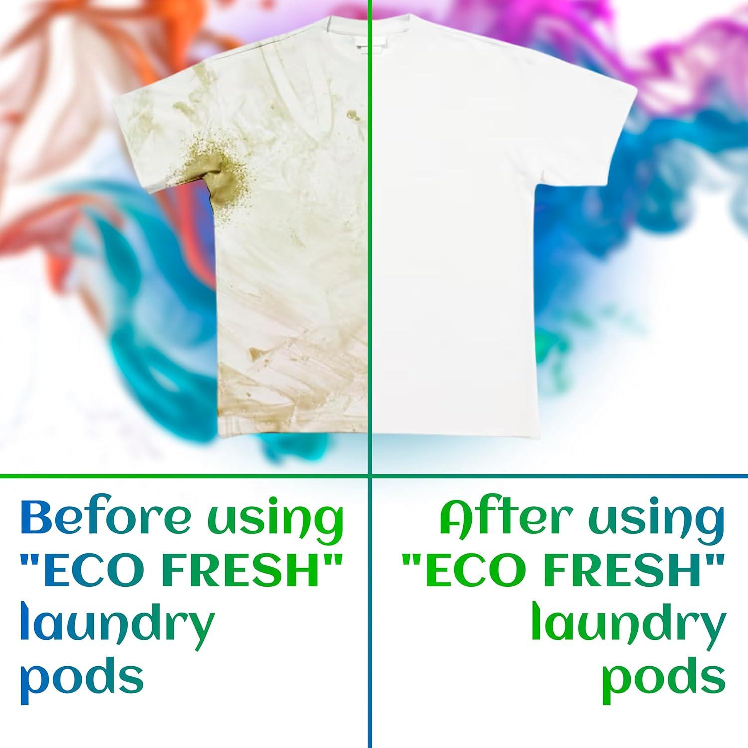 Cápsulas de Lavandería Eco Fresh 5-en-1 - 100 Unidades Aroma Floral