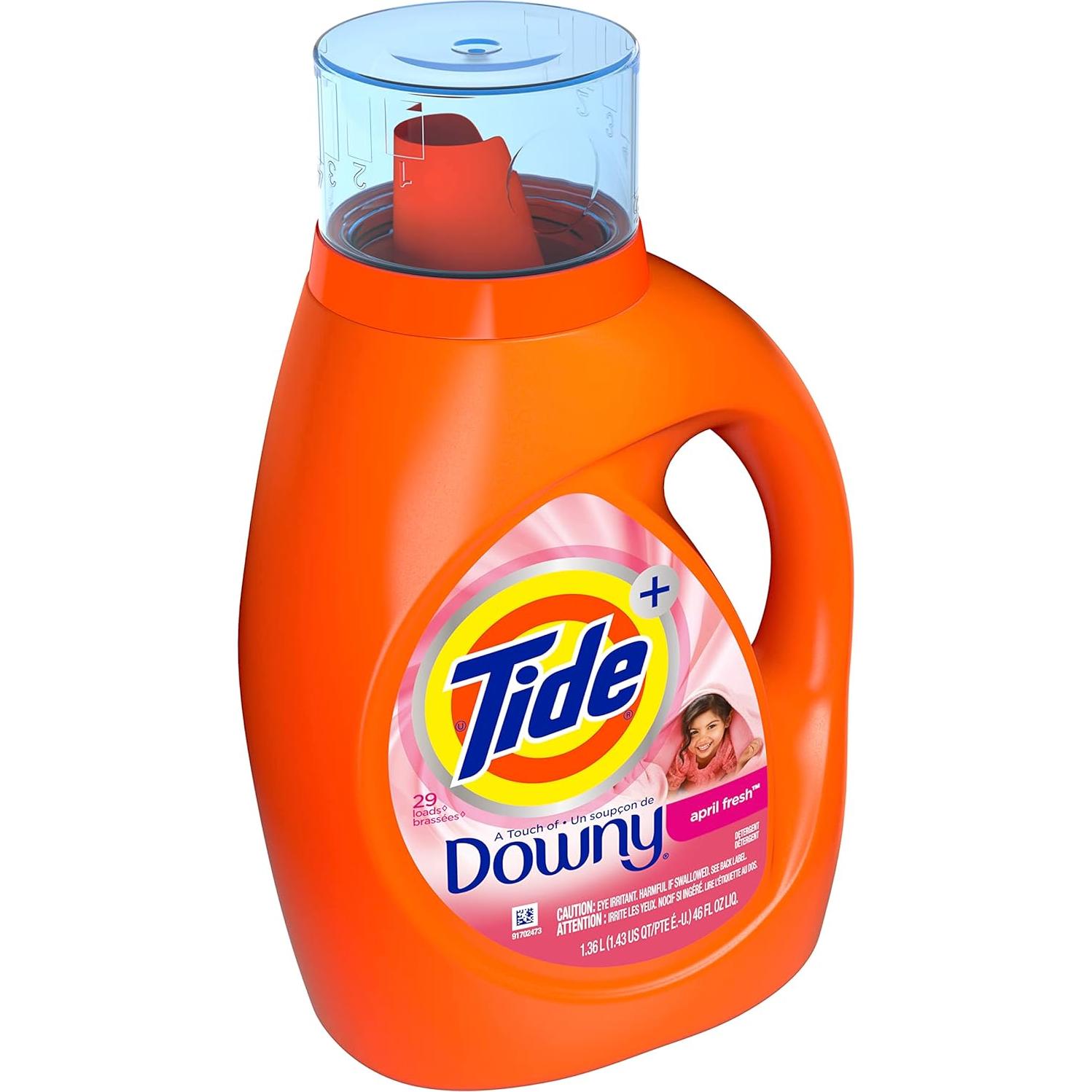 Detergente Líquido Tide + Downy 1.36 L Fresco de Abril