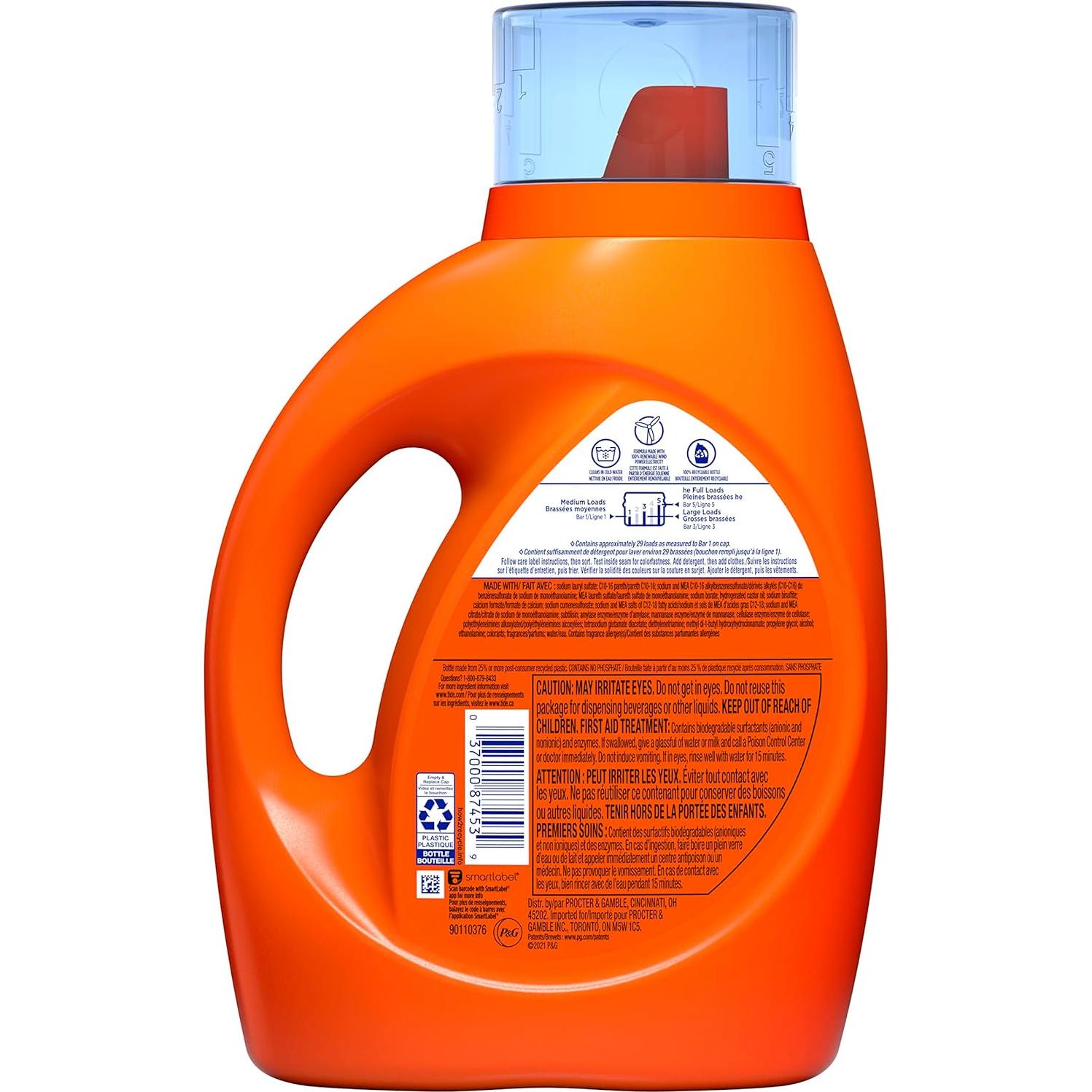 Detergente Líquido Tide + Downy 1.36 L Fresco de Abril