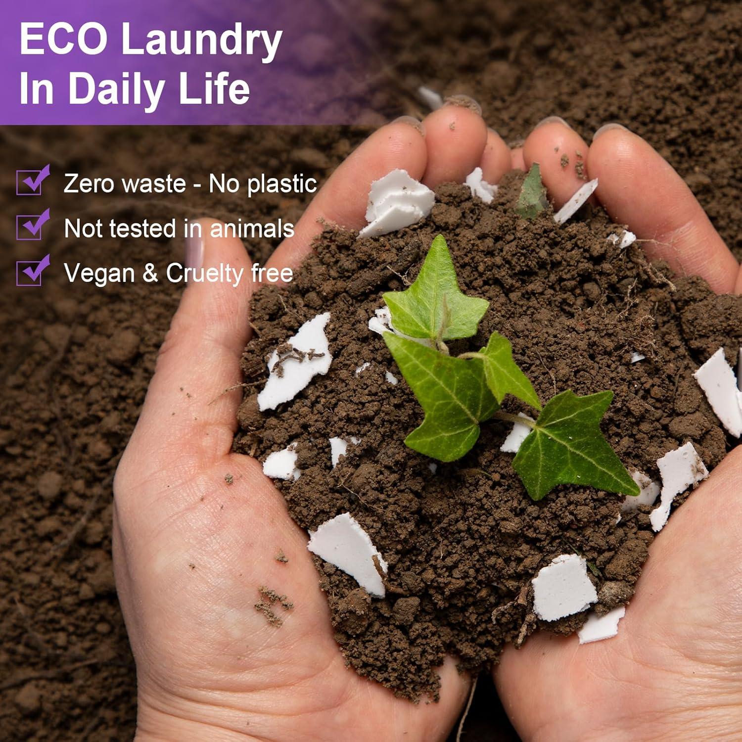 Hojas de detergente ecológico Binbata 200 cargas lavanda hipoalergénico