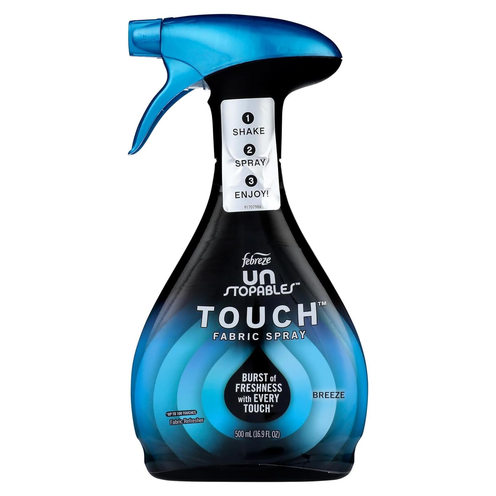 Febreze Unstopables Touch Spray Tela Eliminador Olores Brisa 478ml