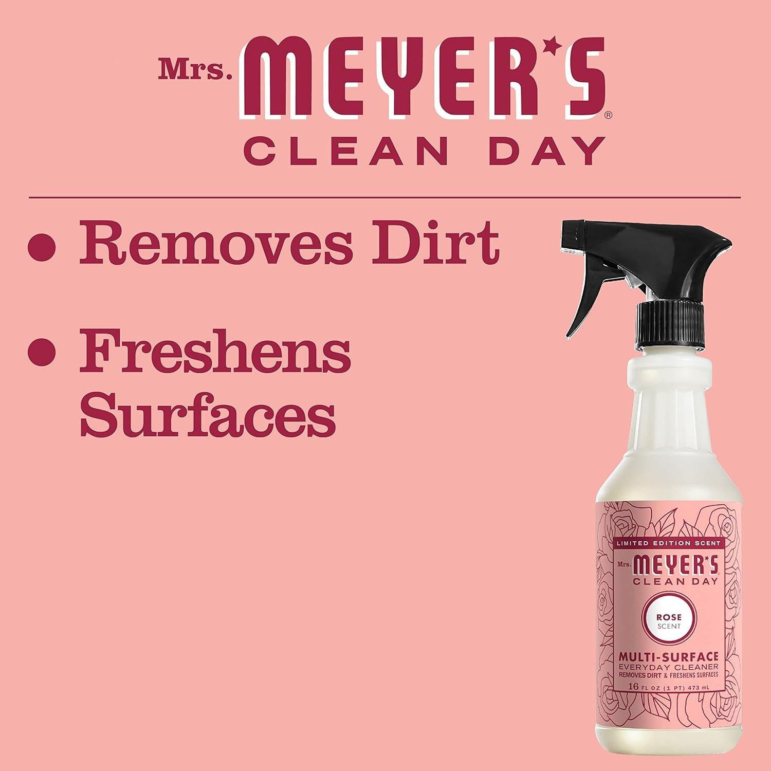 Limpiador Multiusos Mrs. Meyer's Clean Day Aroma Rosa 6x473ml