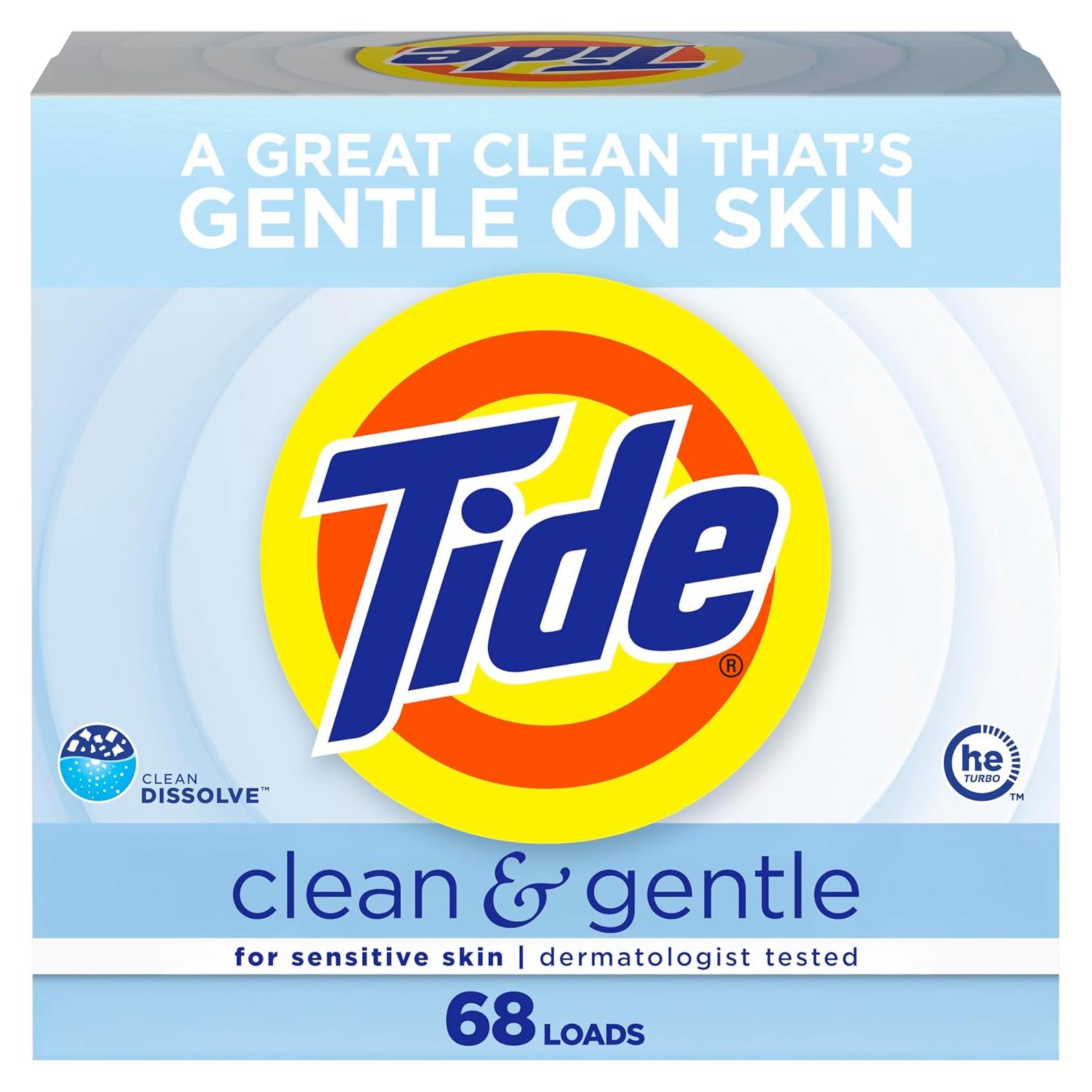 Detergente en Polvo Tide Limpio y Suave 2.18 kg para Ropa