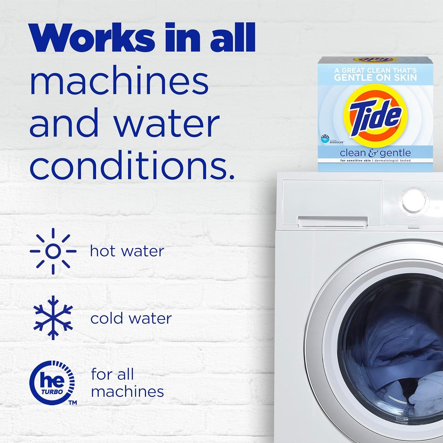 Detergente en Polvo Tide Limpio y Suave 2.18 kg para Ropa