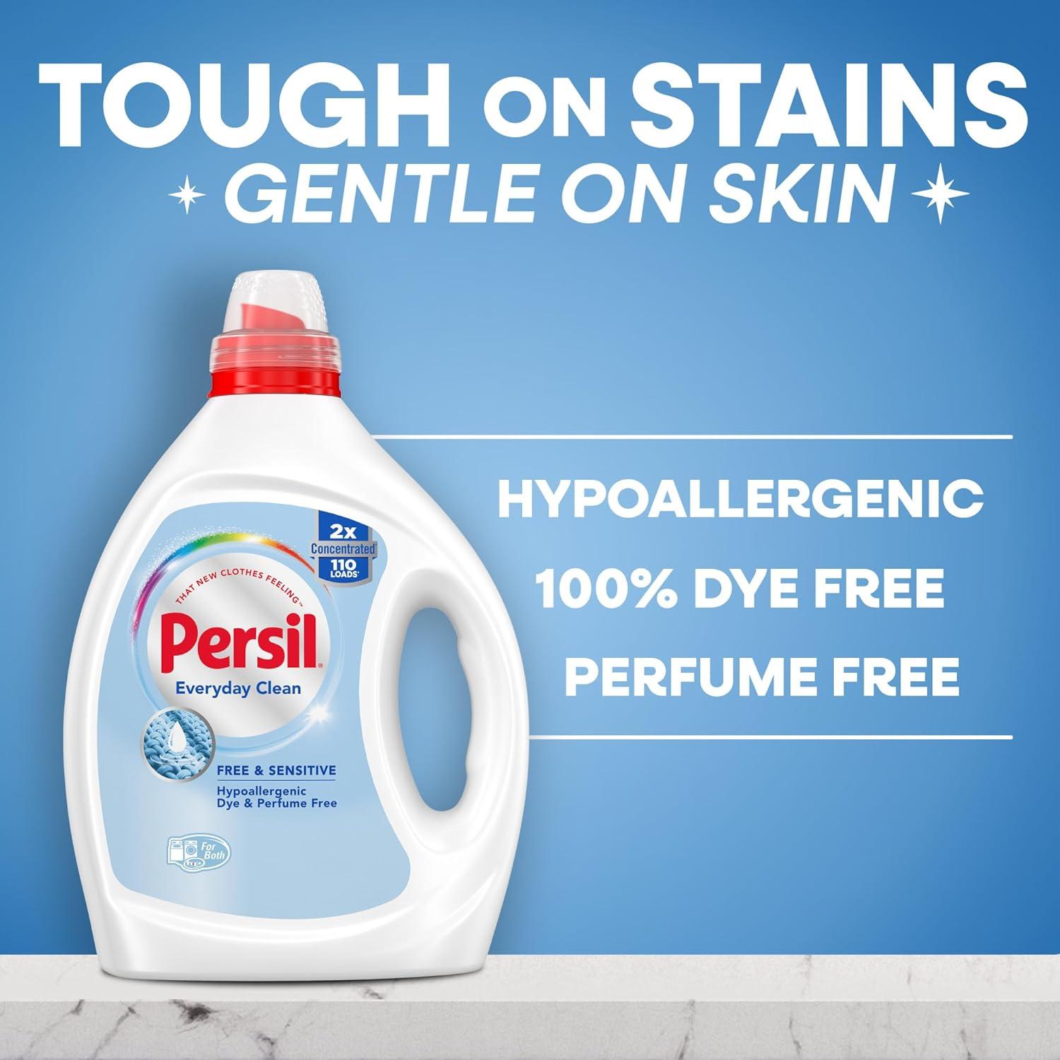 Detergente Líquido Persil Libre y Sensible 2.44 L Hipoalergénico