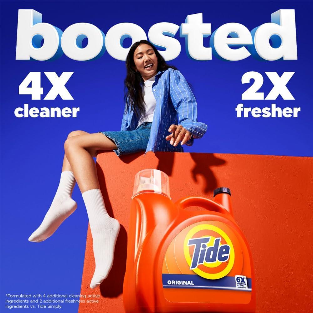 Detergente Líquido para Ropa Tide Original 2.96 L - 80 Lavados