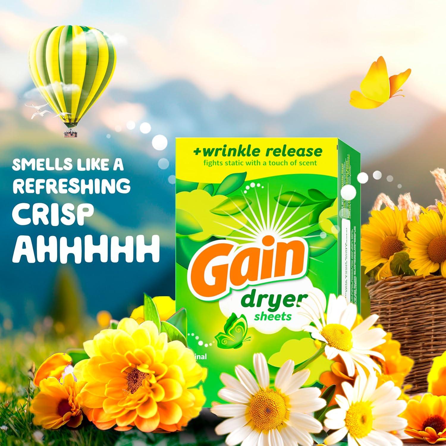 Paquete de Lavado Gain: 70 Unidades Detergente y Aroma