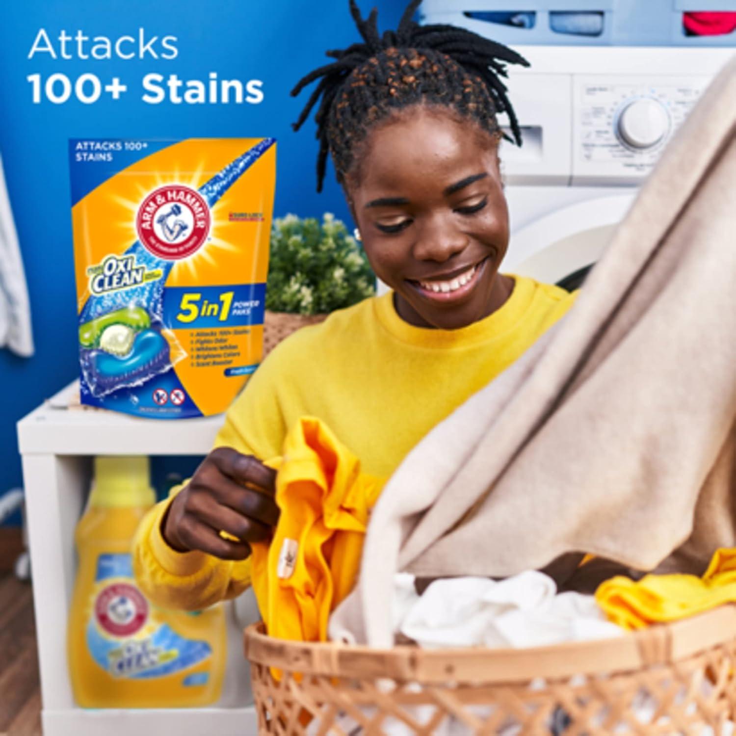 Detergente para Lavandería ARM & HAMMER Plus OxiClean 5-en-1 42 Paquetes