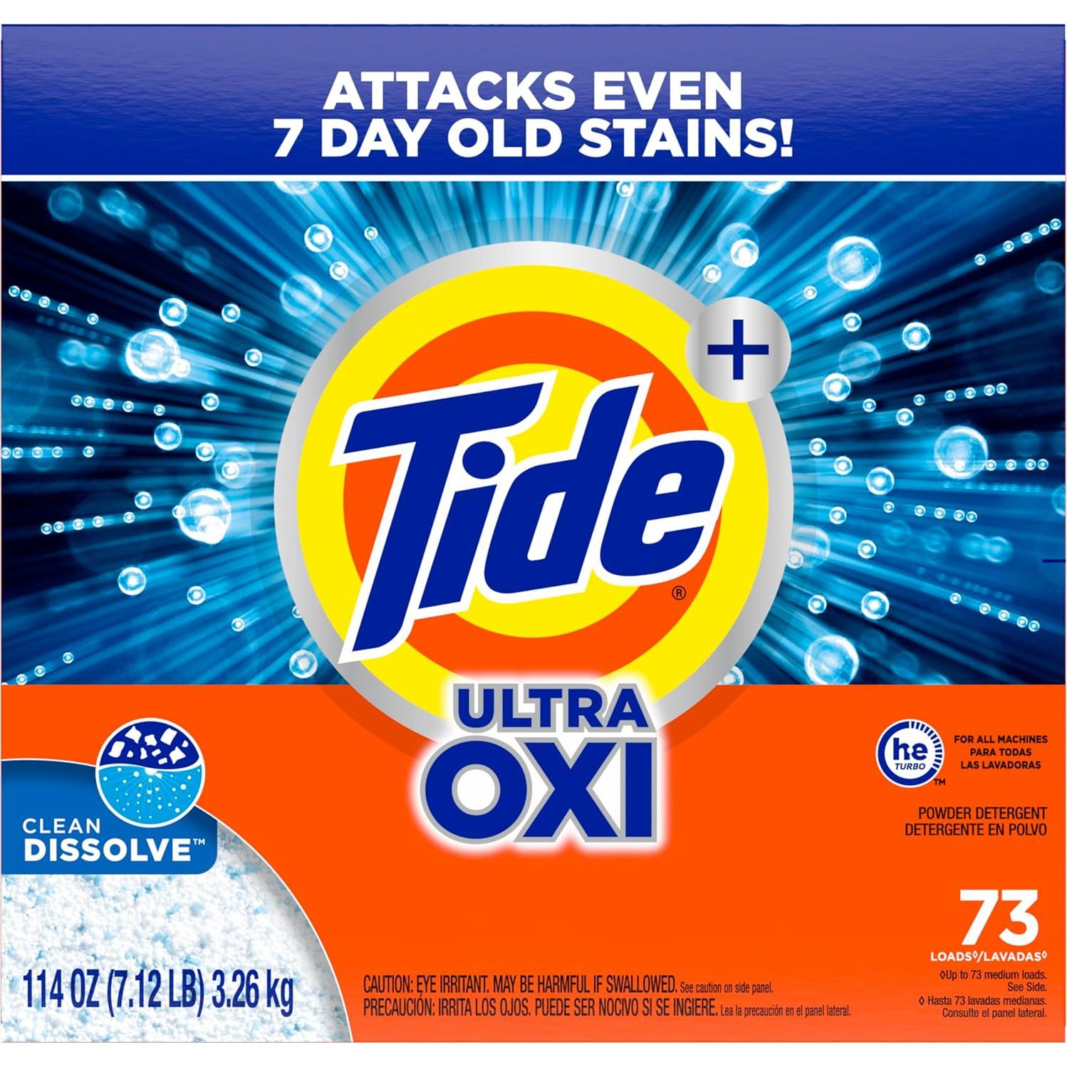 Detergente en polvo Tide Original HE 3.6 kg - Limpieza profunda