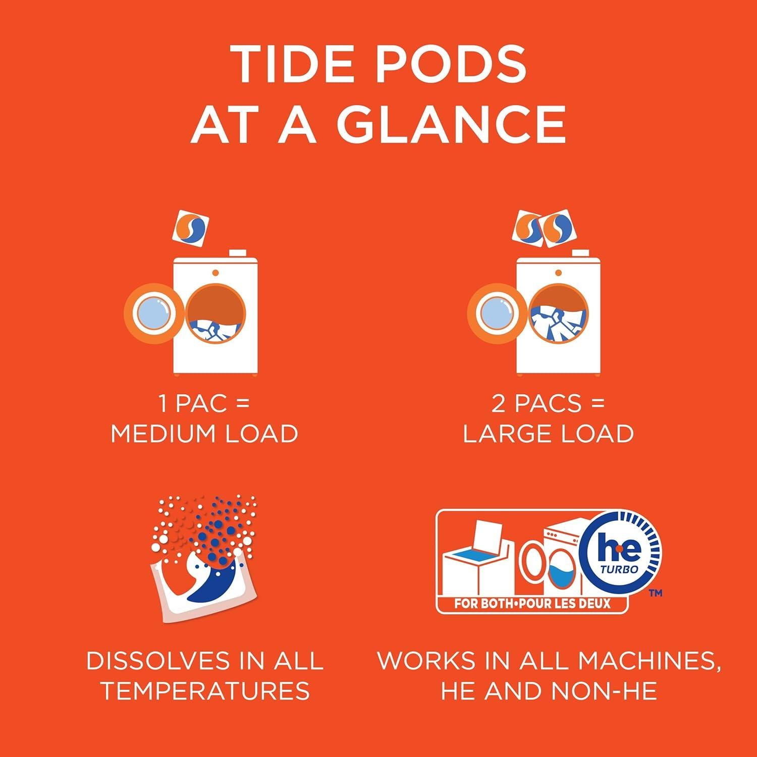 Detergente para Ropa Tide PODS Aroma a Mar 35 Unidades