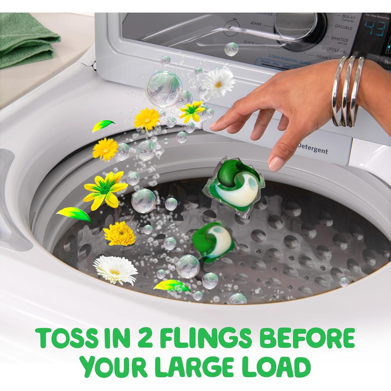 Gain Flings Jabón Detergente para Ropa Aroma Original 76 Pacs