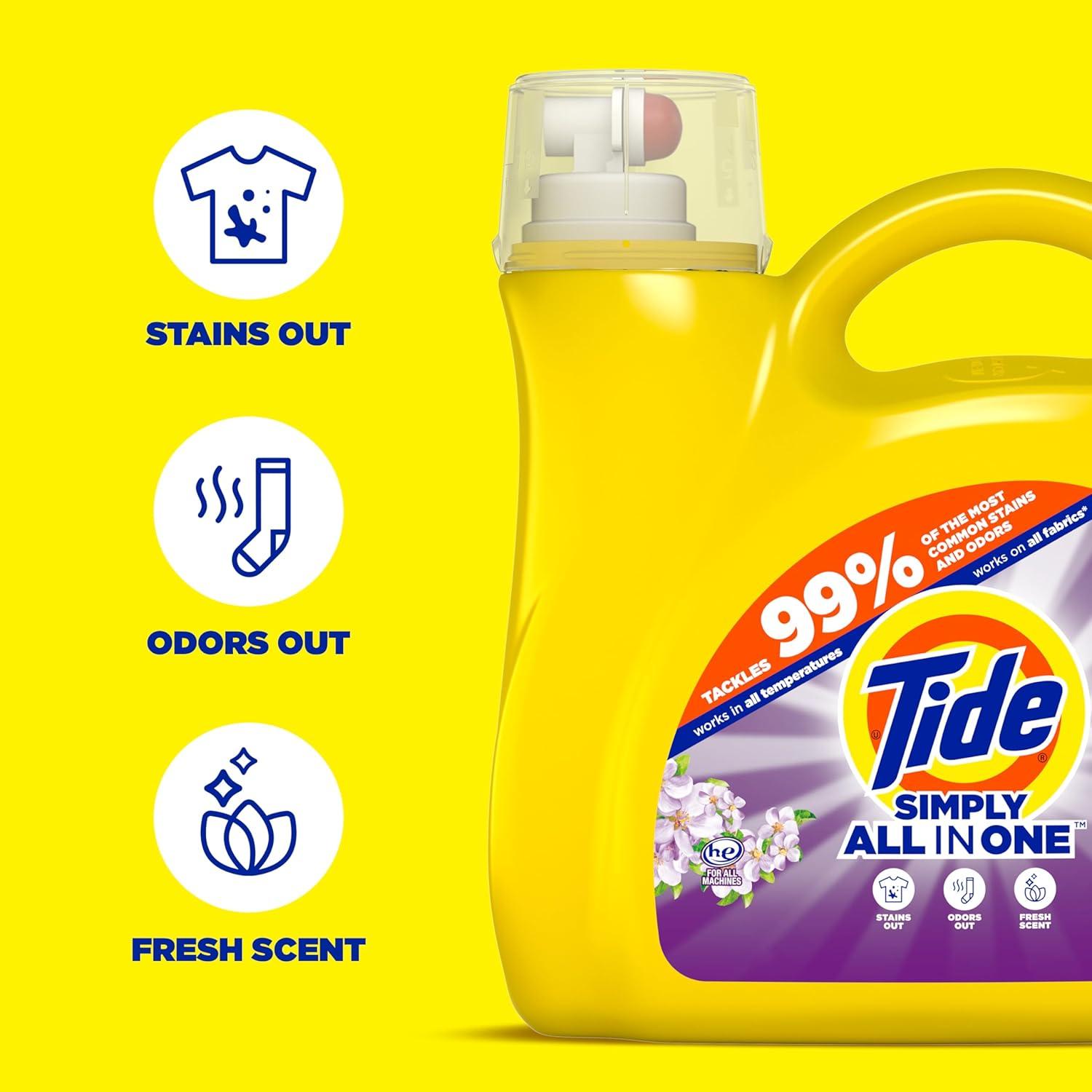 Detergente Líquido Tide Simply Clean & Fresh 3.46L Aroma Flor de Baya