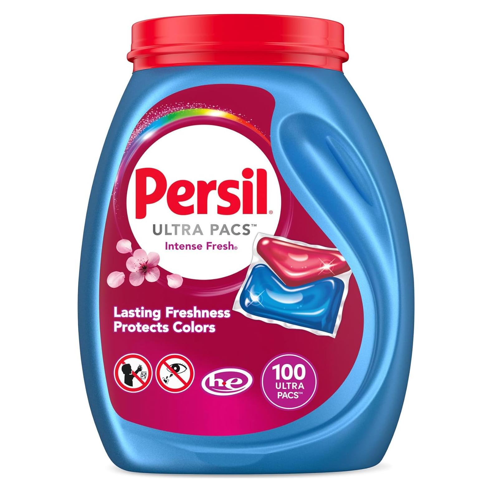 Detergente para Ropa Persil Ultra Pacs Fresco Intenso 100 Unidades