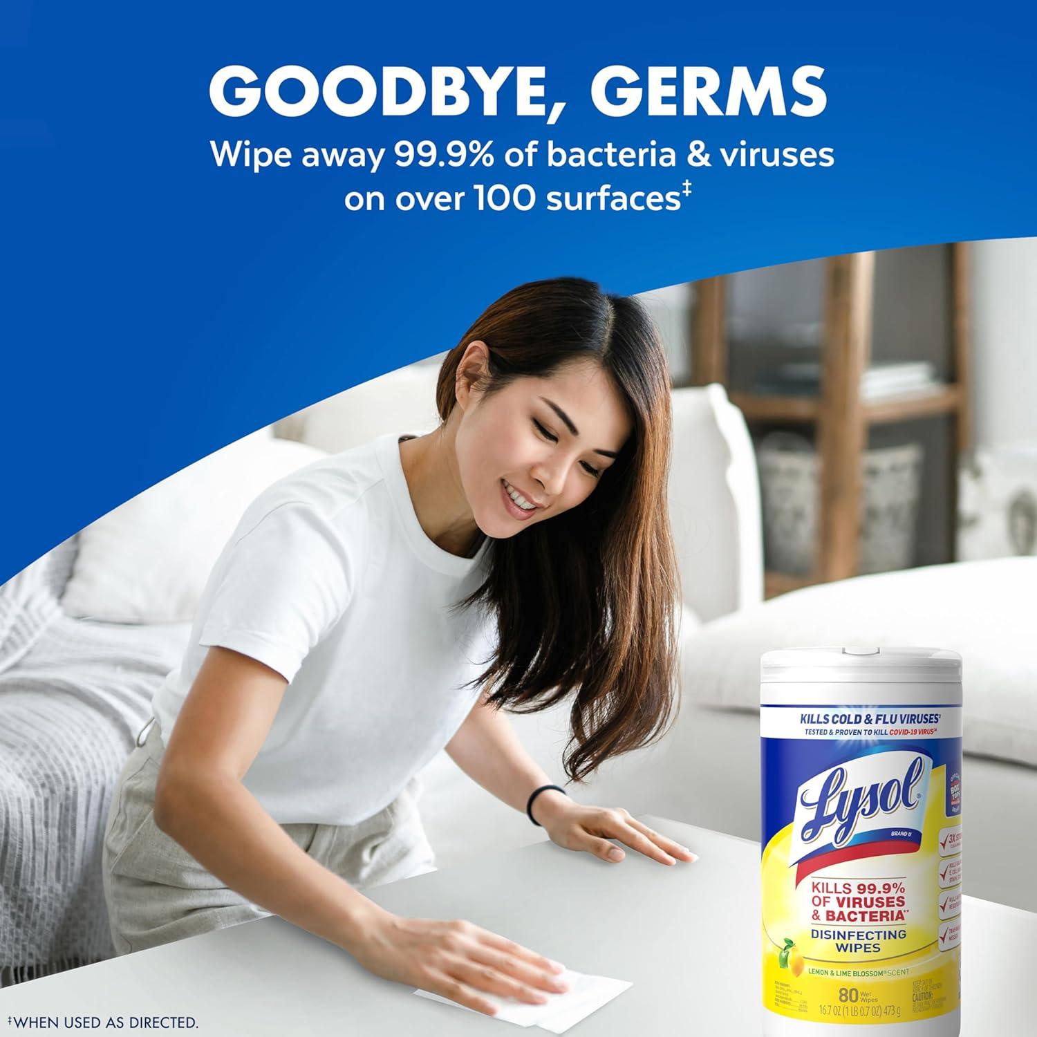 Toallitas Desinfectantes Lysol 240 Unidades Multi-Superficie