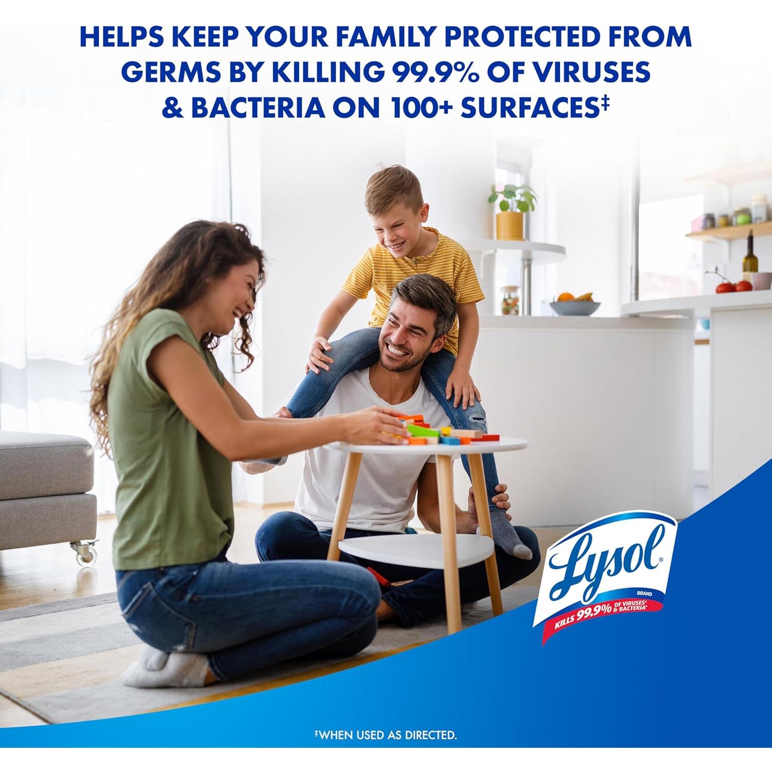 Toallitas Desinfectantes Lysol 240 Unidades Multi-Superficie