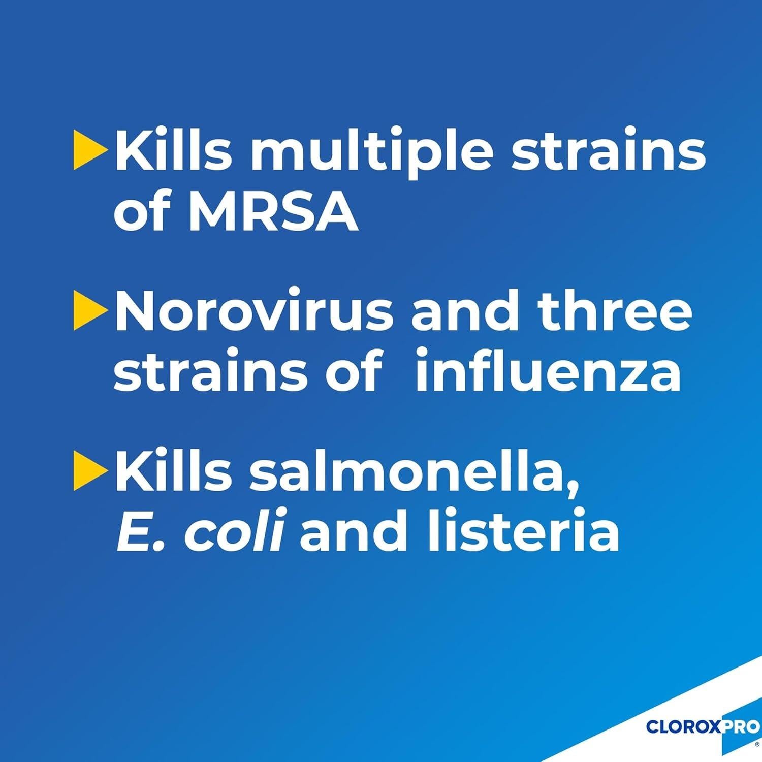 Toallitas Desinfectantes CloroxPro, Sin Blanqueador, 70 Unidades