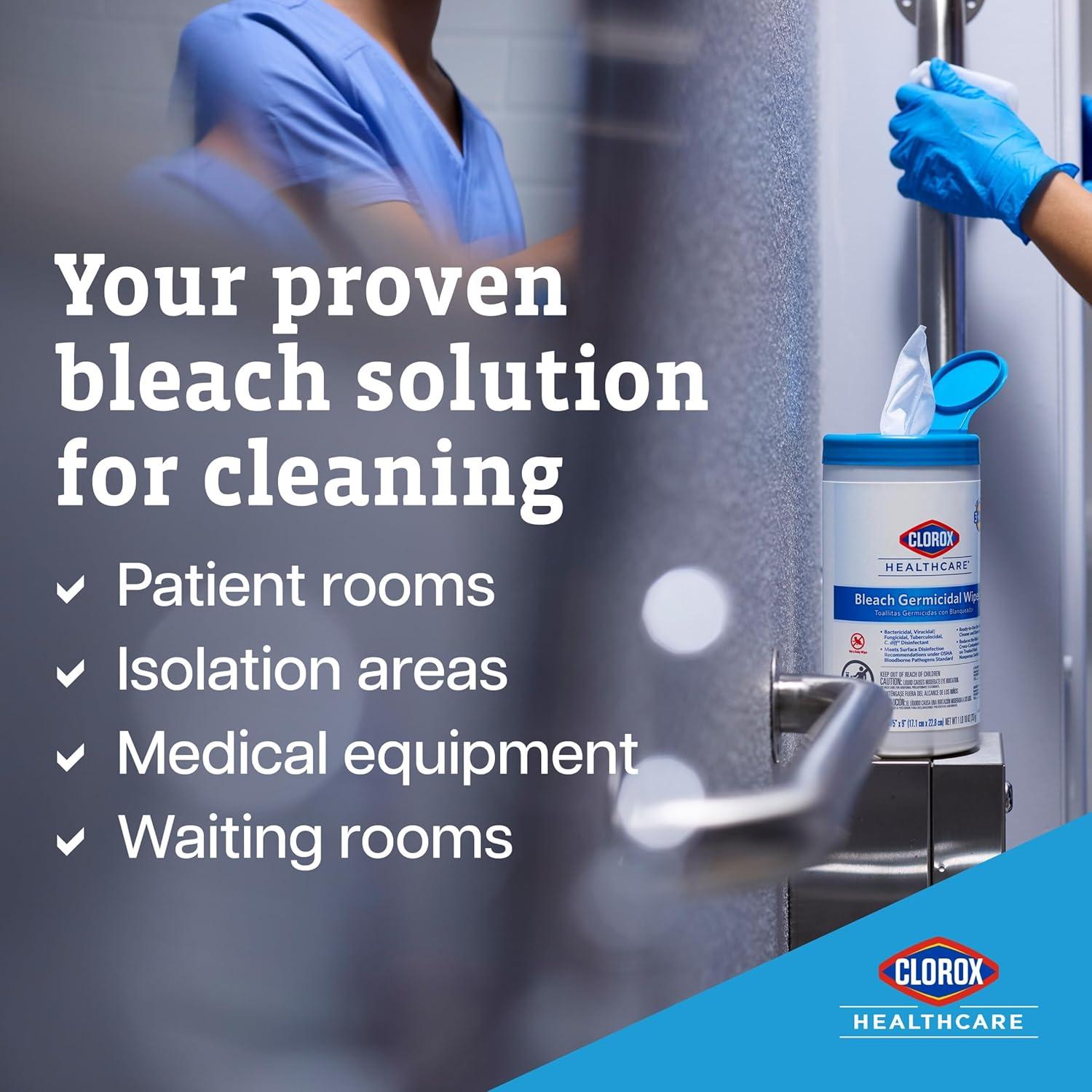 Toallitas Germicidas Clorox Healthcare 30.48x30.48cm 110 Unidades