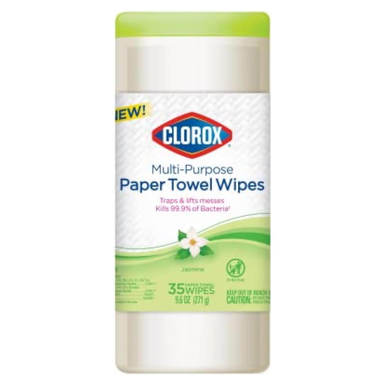 Toallas de Papel Multiusos Clorox Aroma Jazmín 35 Pzas - 6 Paquetes