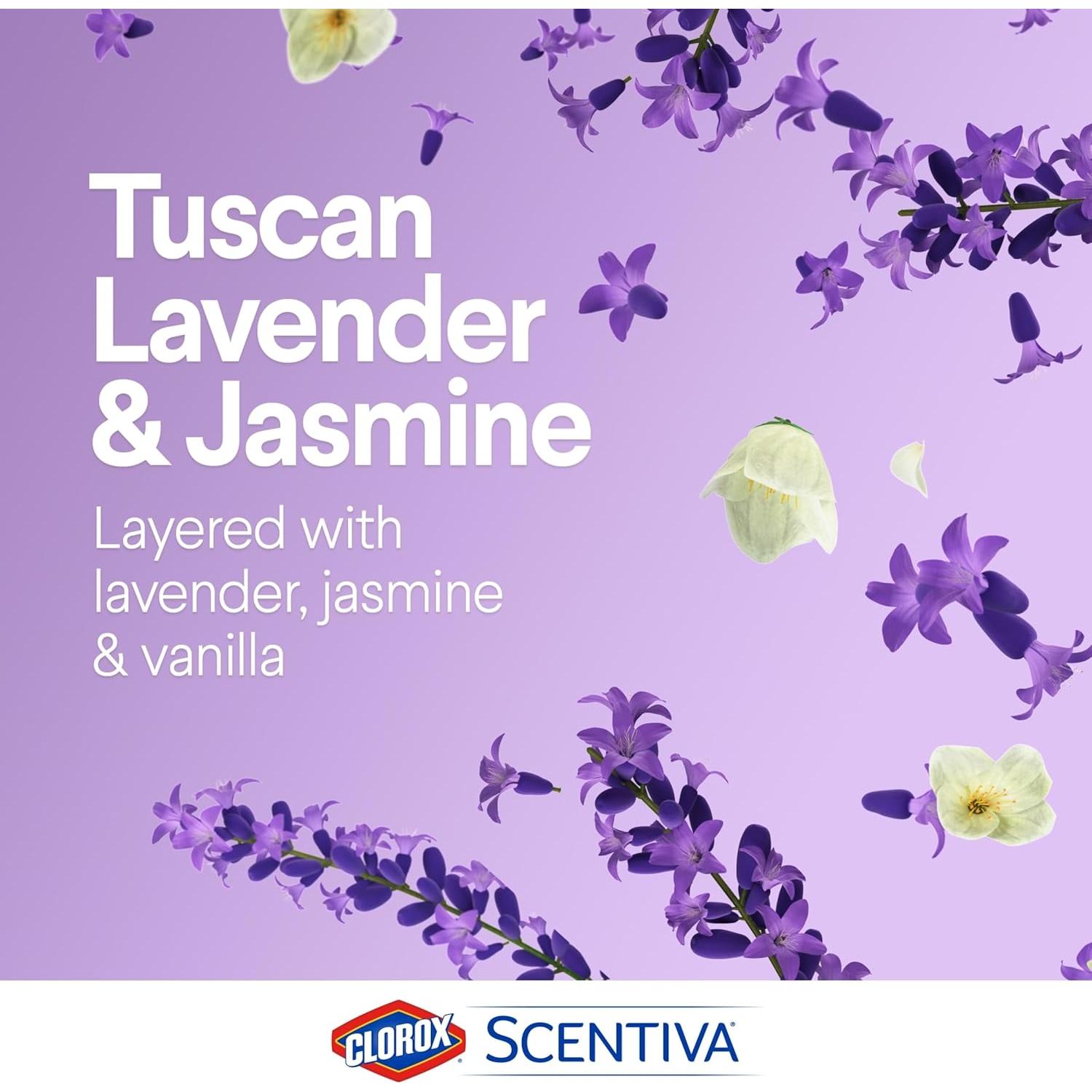 Toallitas Desinfectantes Clorox Scentiva 70 Unidades Lavanda