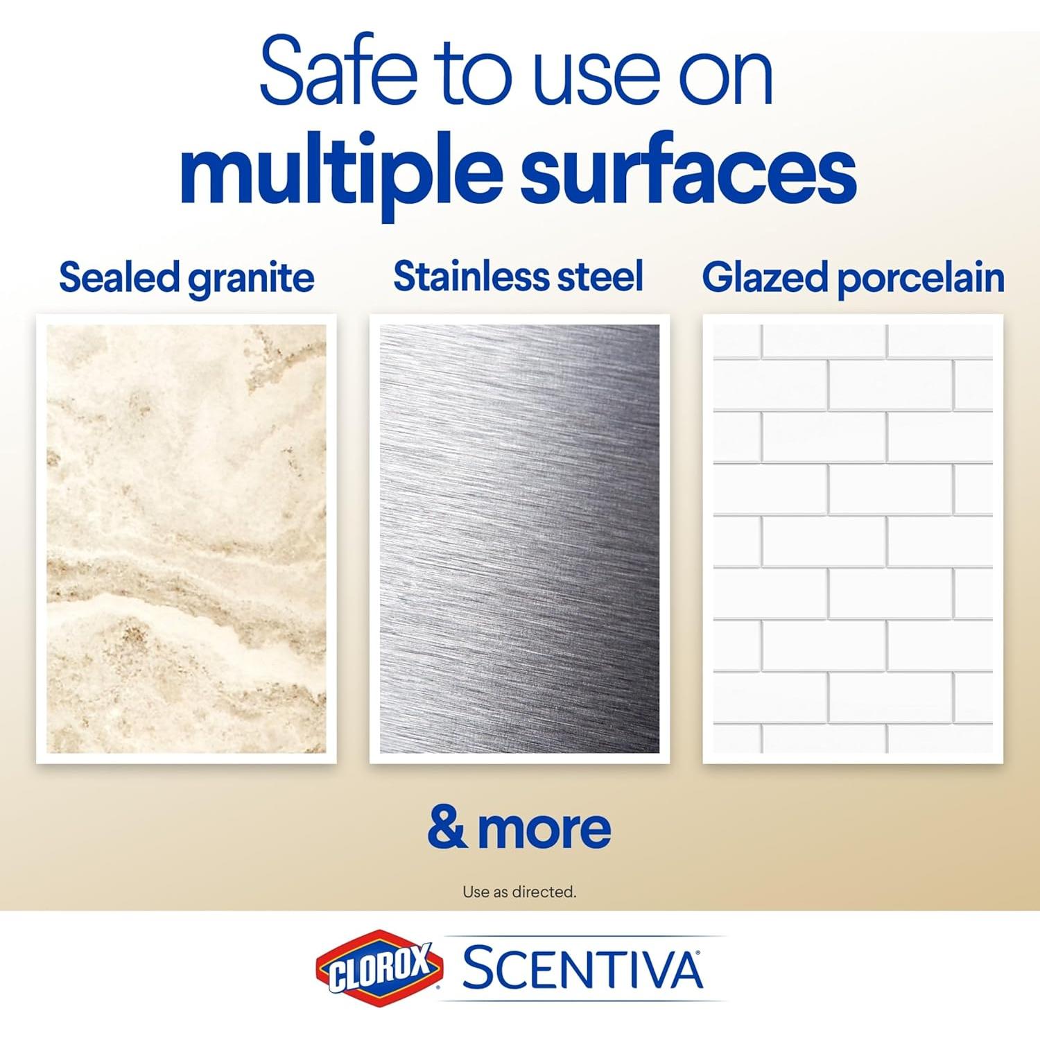 Toallitas Desinfectantes Clorox Scentiva 70 Unidades Lavanda