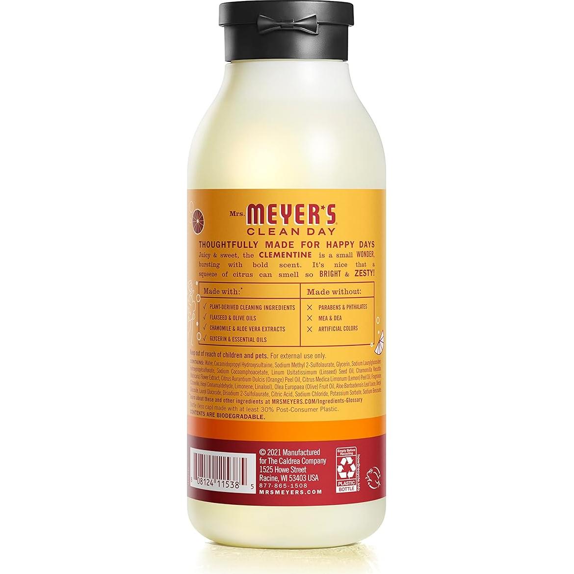 Gel de Ducha Hidratante Mrs. Meyer's Clementina 3x453g