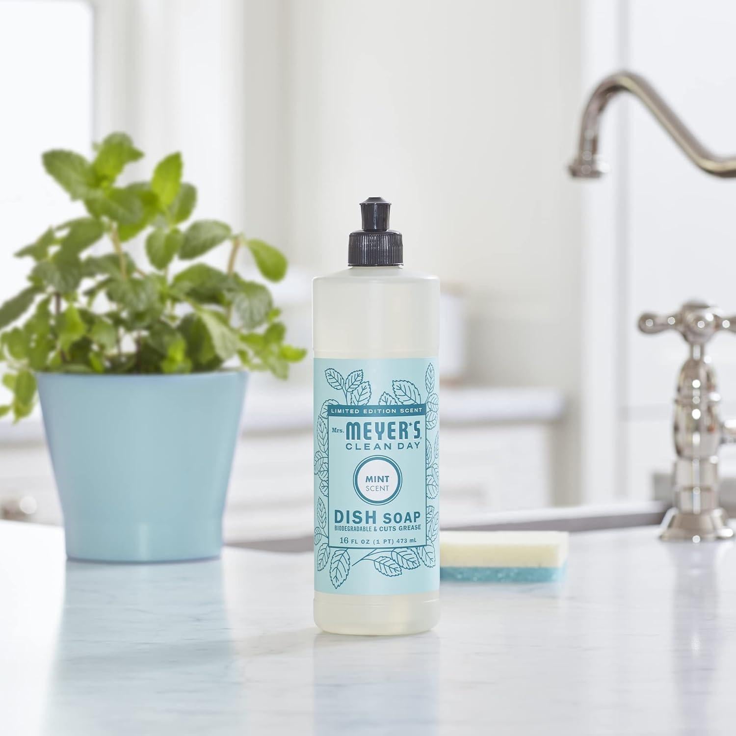 Jabón Líquido para Manos y Platos Sra. Meyer's Menta 354ml + 453ml