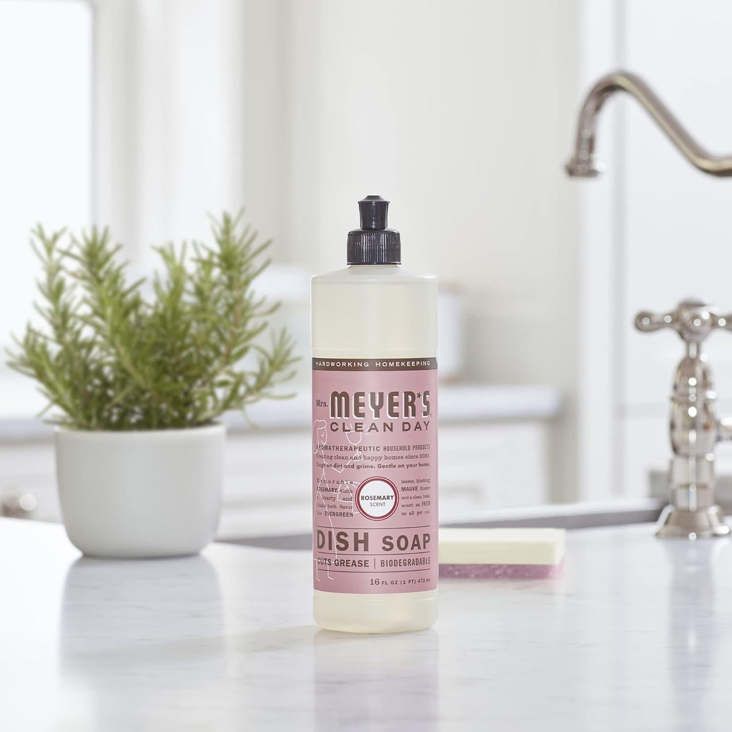 Jabón Líquido para Platos Sra. Meyer's Romero 3x0.47L