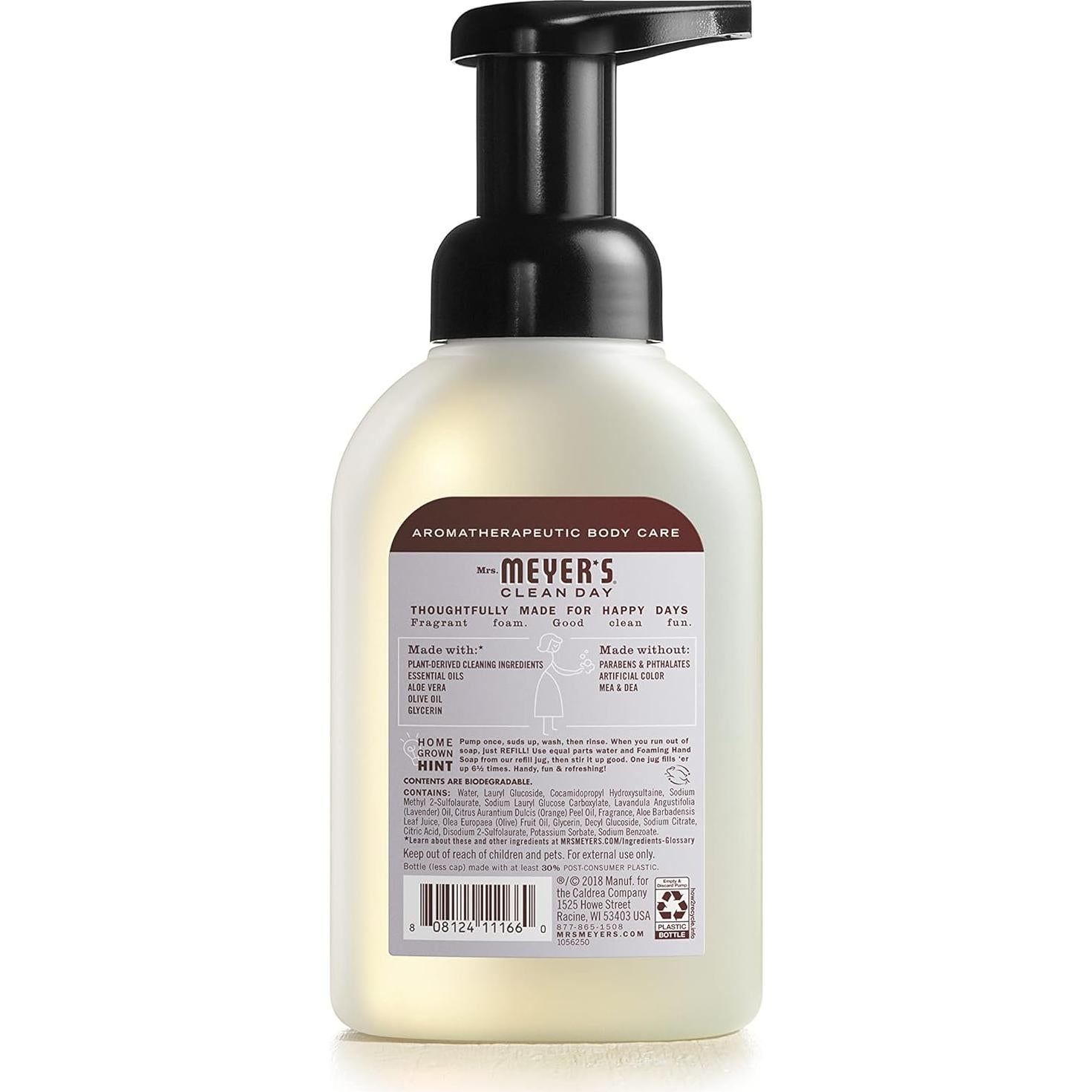 Jabón Espumoso de Manos Mrs. Meyer's Lavanda 296 ml