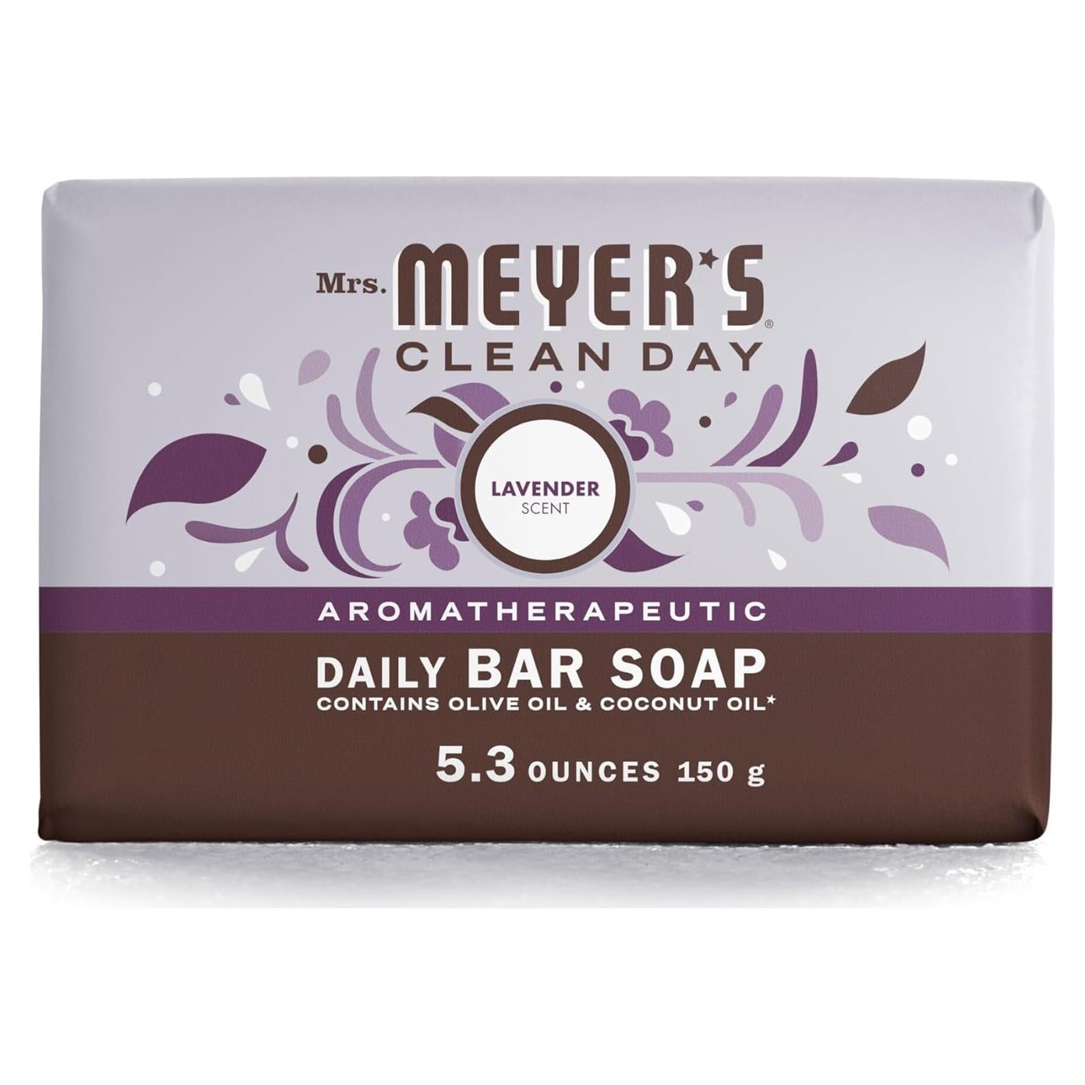 Jabón en Barra Mrs. Meyer's Lavanda 150 g - Natural y Cremoso