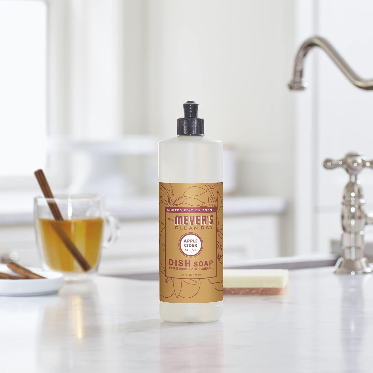 Jabón Líquido para Platos Mrs. Meyer's 473 ml Biodegradable Sidra de Manzana