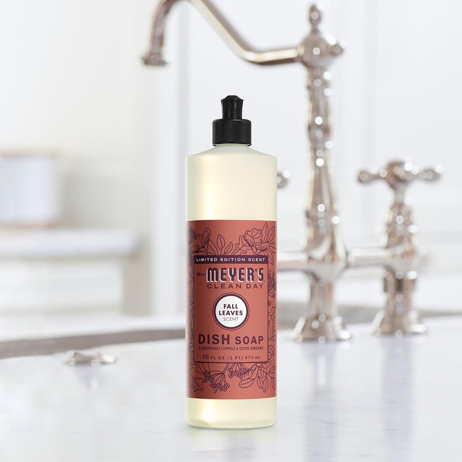 Sopa para Platos Mrs. Meyer's Clean Day Hojas de Otoño 473ml Pack 3