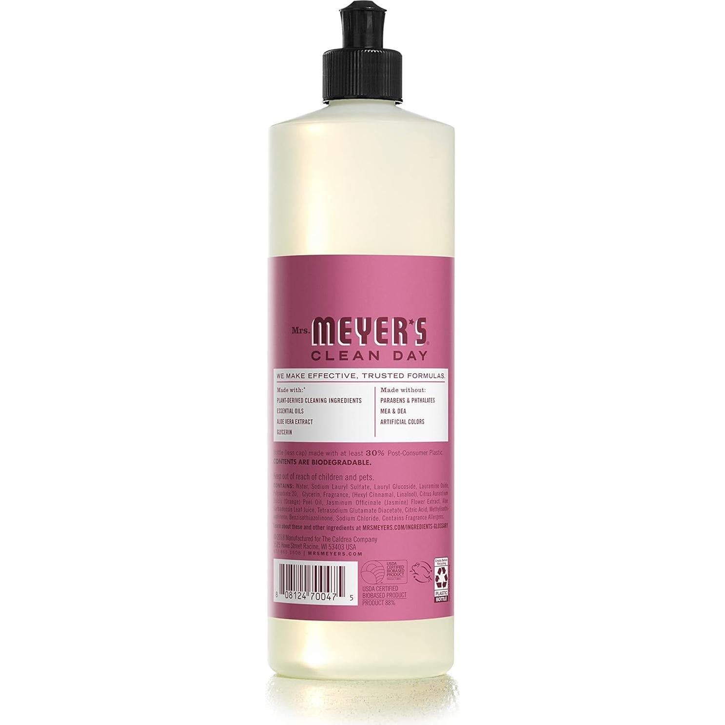 Jabón Líquido para Platos Mrs. Meyer's Mum 473 ml Biodegradable