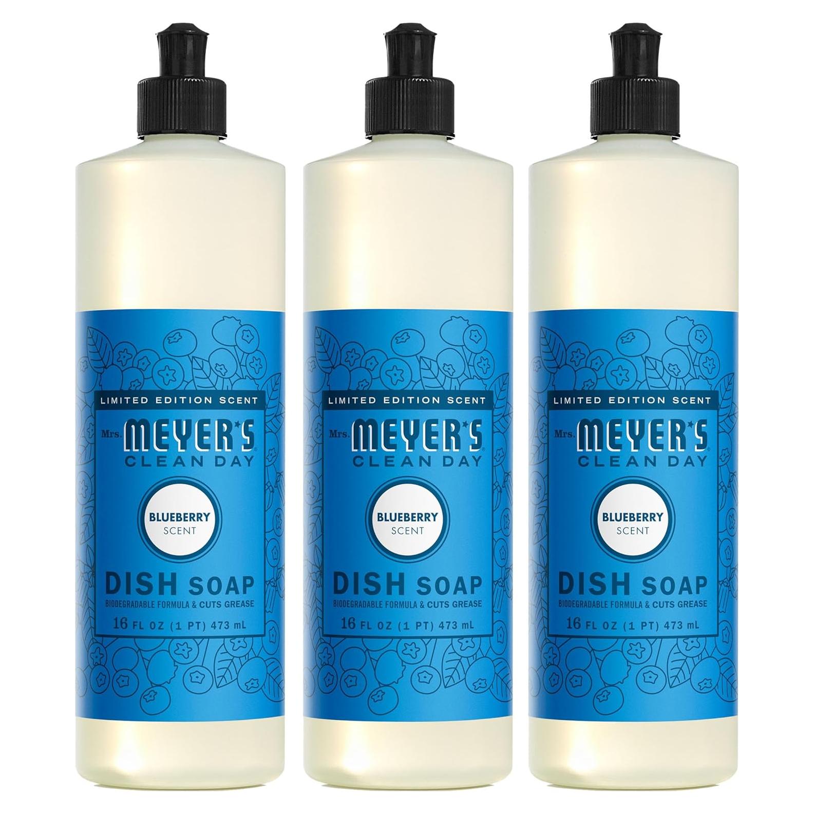 Jabón Líquido para Platos Sra. Meyer's Arándano 3x473ml