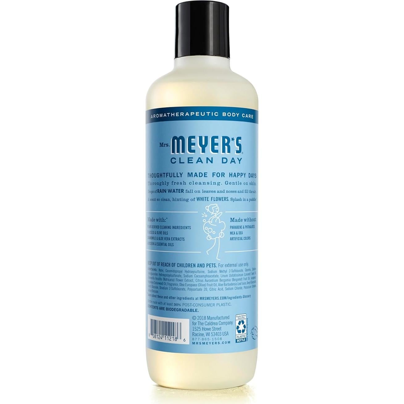 Gel de Ducha Hidratante Mrs. Meyer's 473 ml Agua de Lluvia
