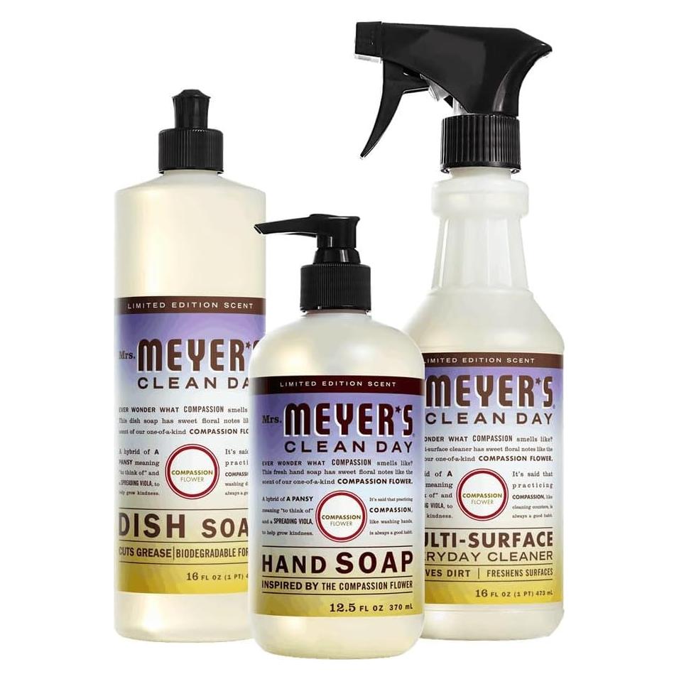 Set de Regalo de Limpieza de Cocina Mrs. Meyer's 3 Piezas