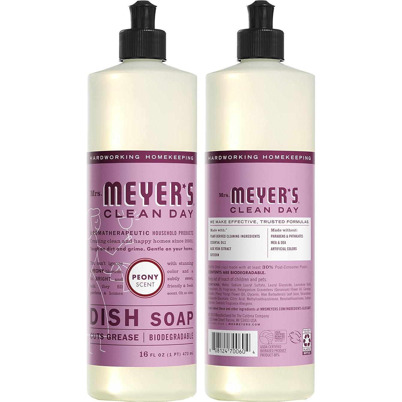 Juego de Limpieza Scent Mrs. Meyer's Peonía 3 Piezas