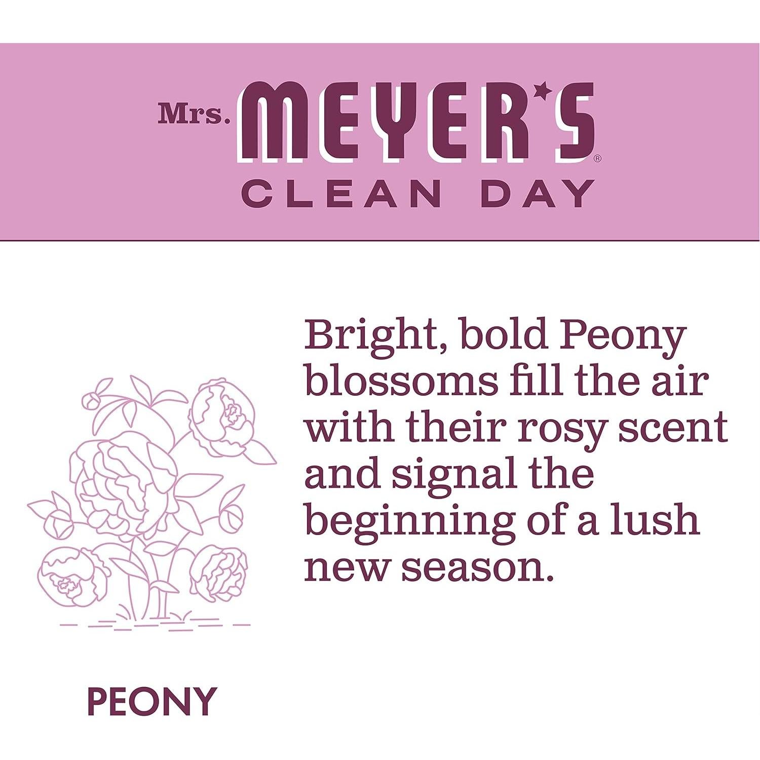 Juego de Limpieza Scent Mrs. Meyer's Peonía 3 Piezas