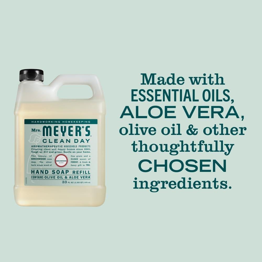 Jabón Líquido para Manos Mrs. Meyer’s 0.98L Madera de Abedul