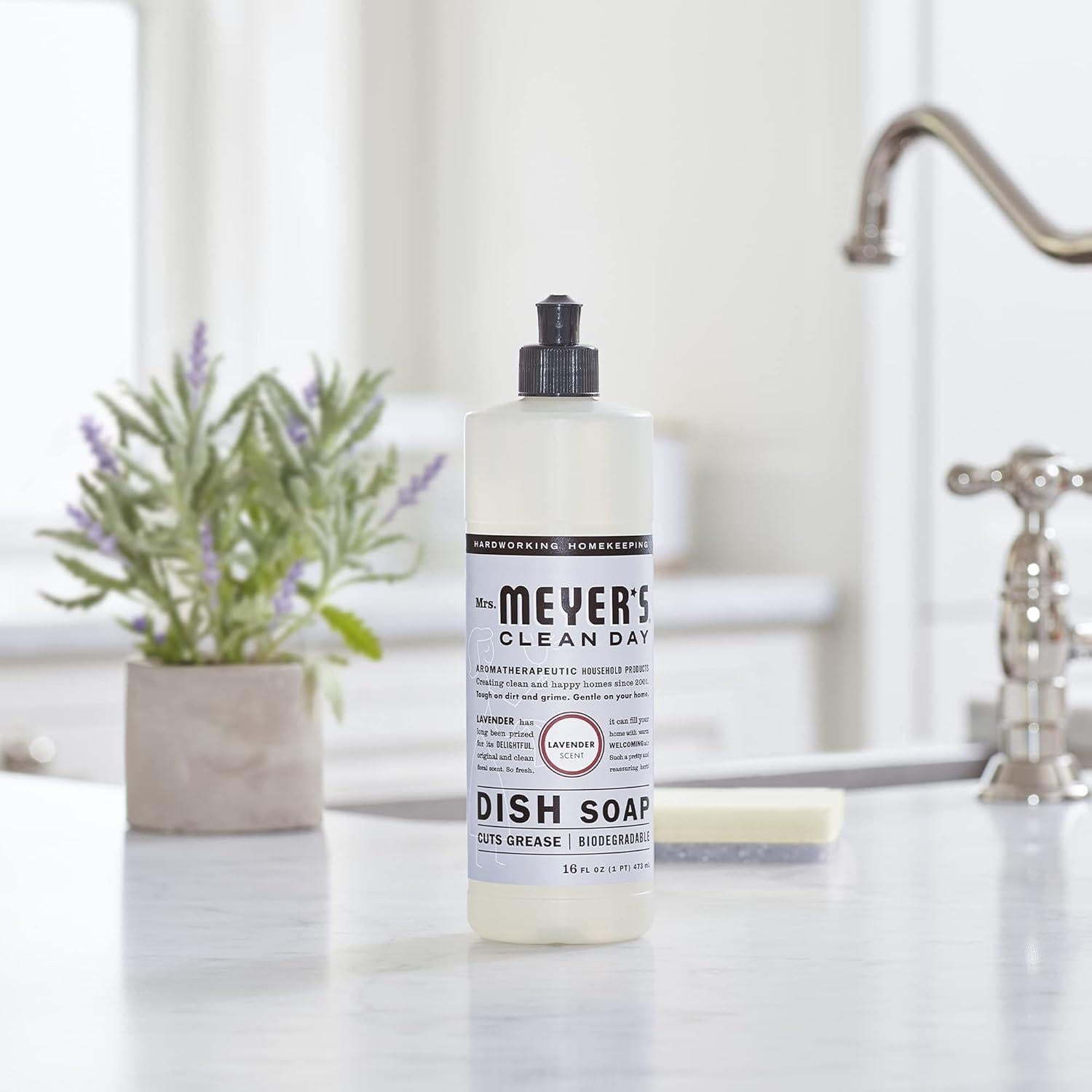 Set de Regalo de Limpieza de Cocina Mrs. Meyer's - Jabón y Limpiador