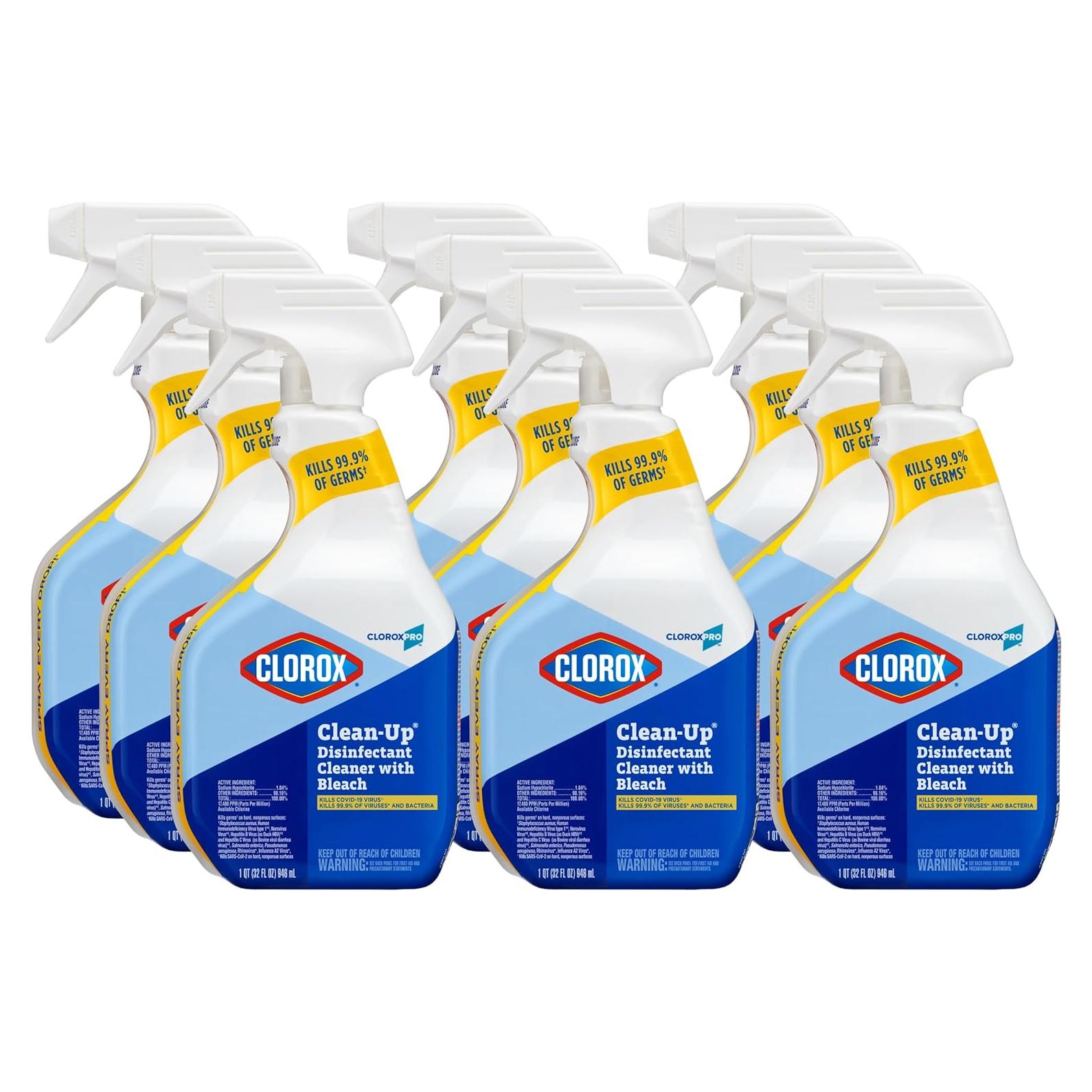 CloroxPro Limpiador Desinfectante con Lejía Spray 9x32oz