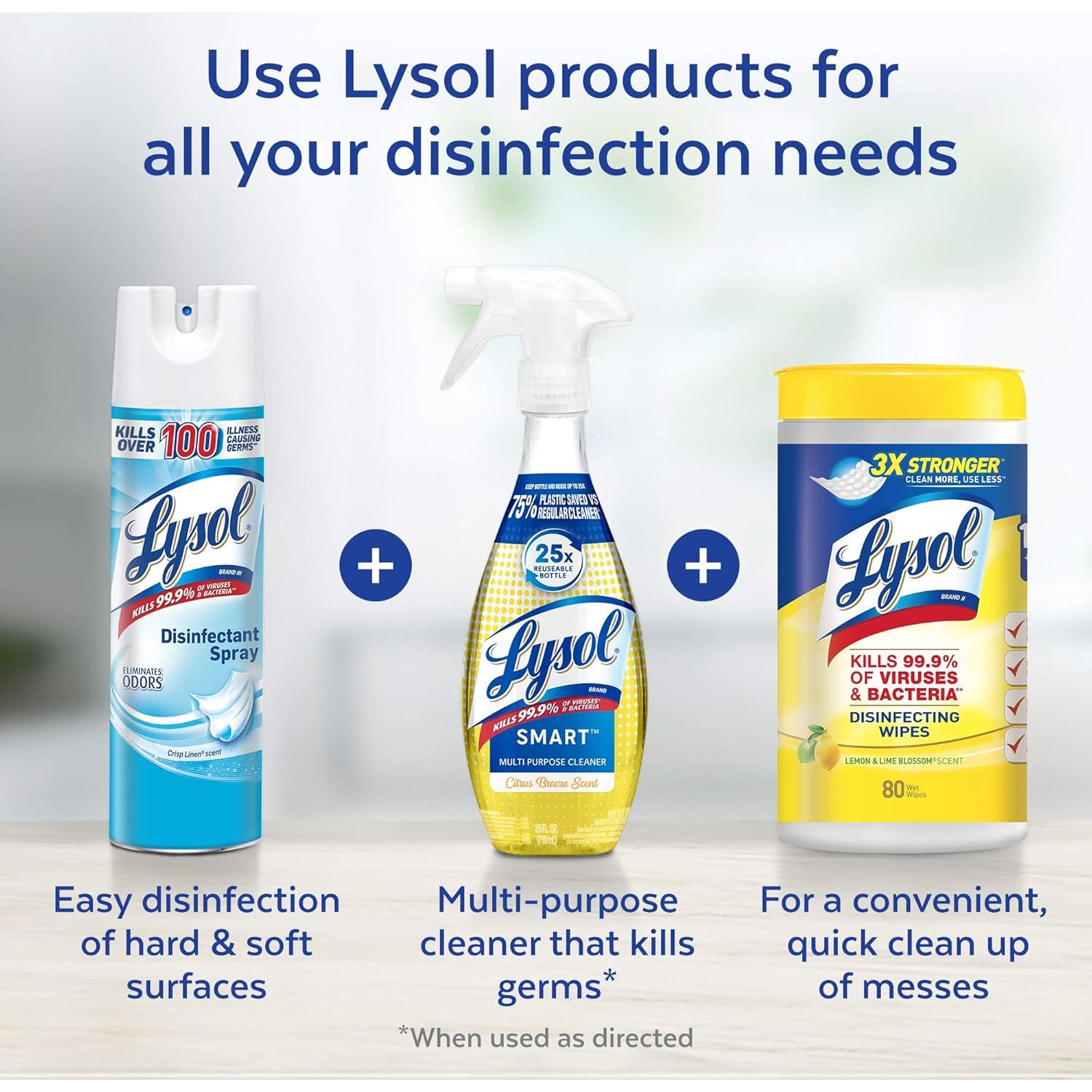 Cartuchos de Recarga Lysol Smart 4 x 5.76 mL Cascada Fresca